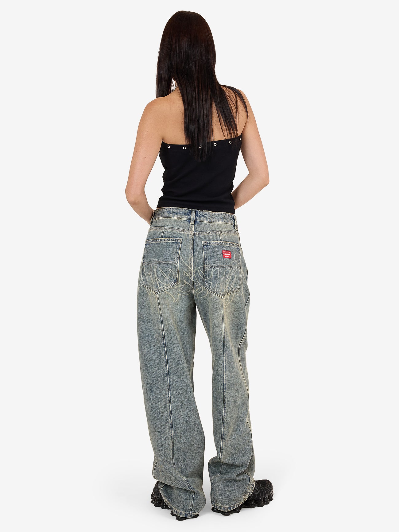 Throws Big Baggy Jean - Garbage Grime Blue 4