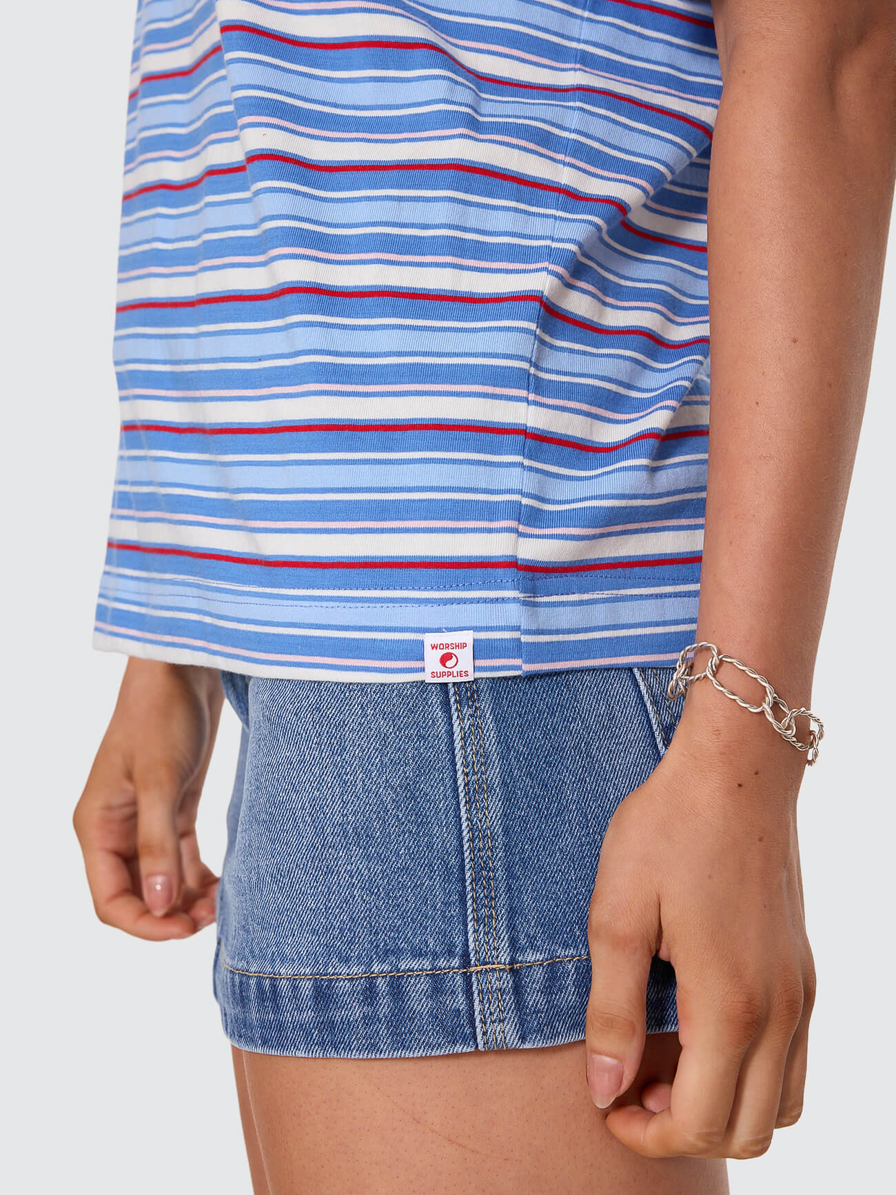 Yours Truly Stripe Regular Fit Tee - Sailor Blue 4