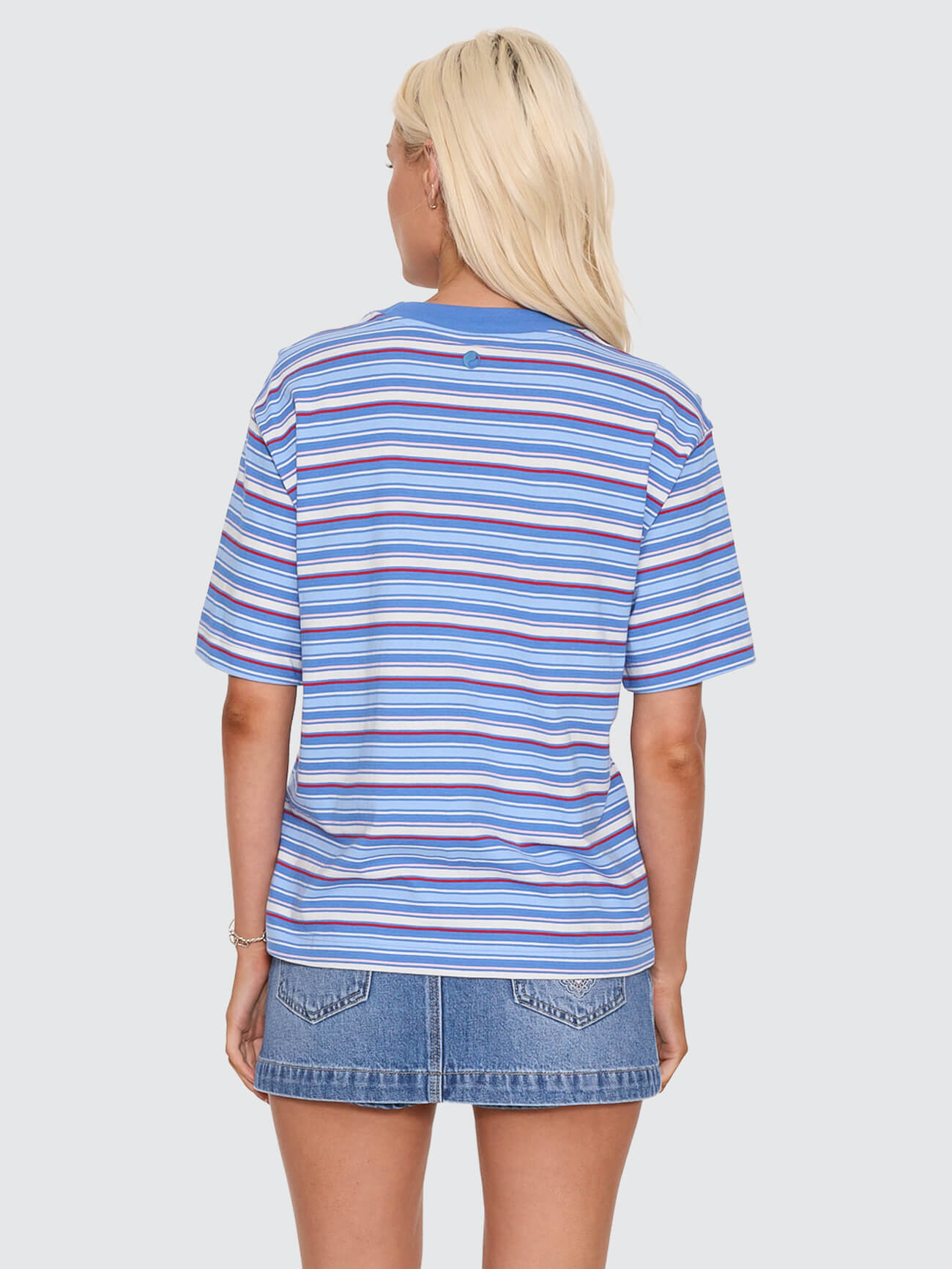 Yours Truly Stripe Regular Fit Tee - Sailor Blue 4