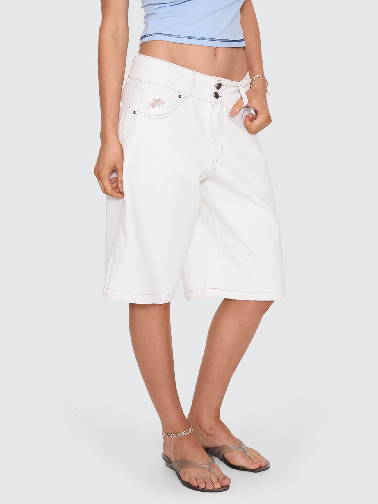 00s Big Baggy Short - Milk White 4