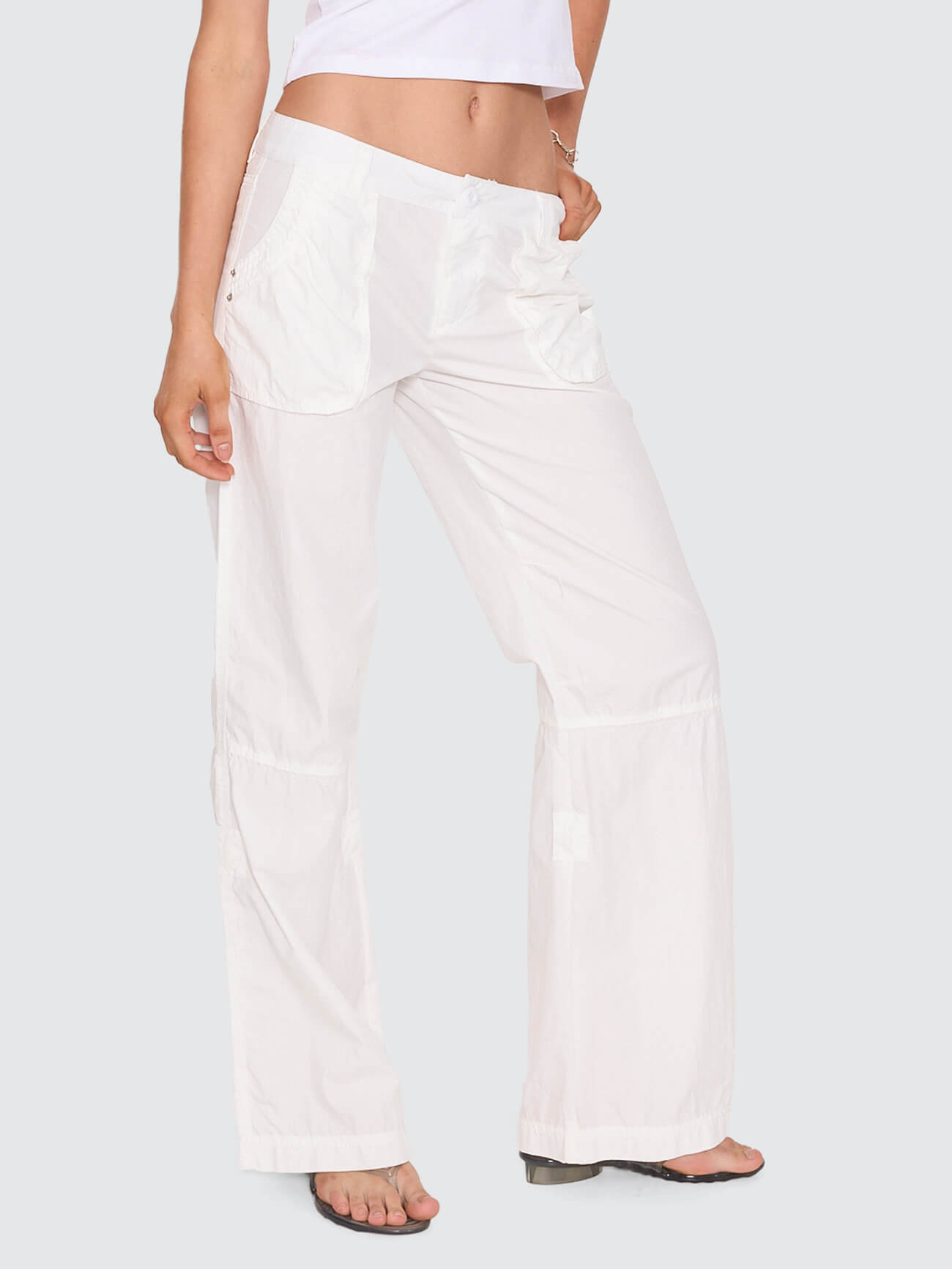 Tension Utility Pant - White 4