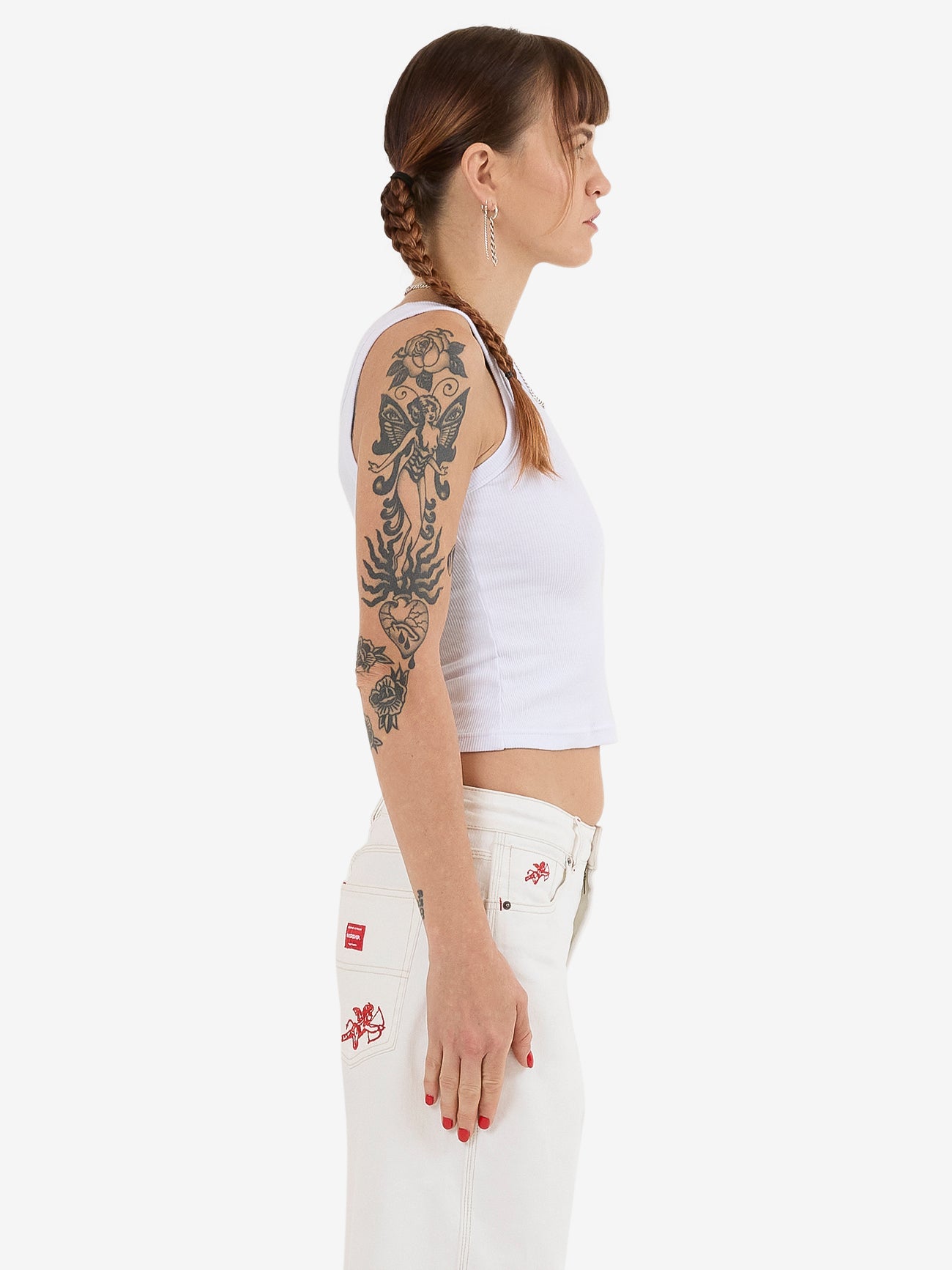 Cherub Longline Tank - White 4