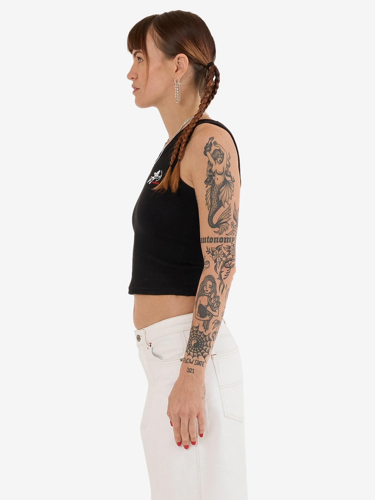 Cherub Longline Tank - Black 4