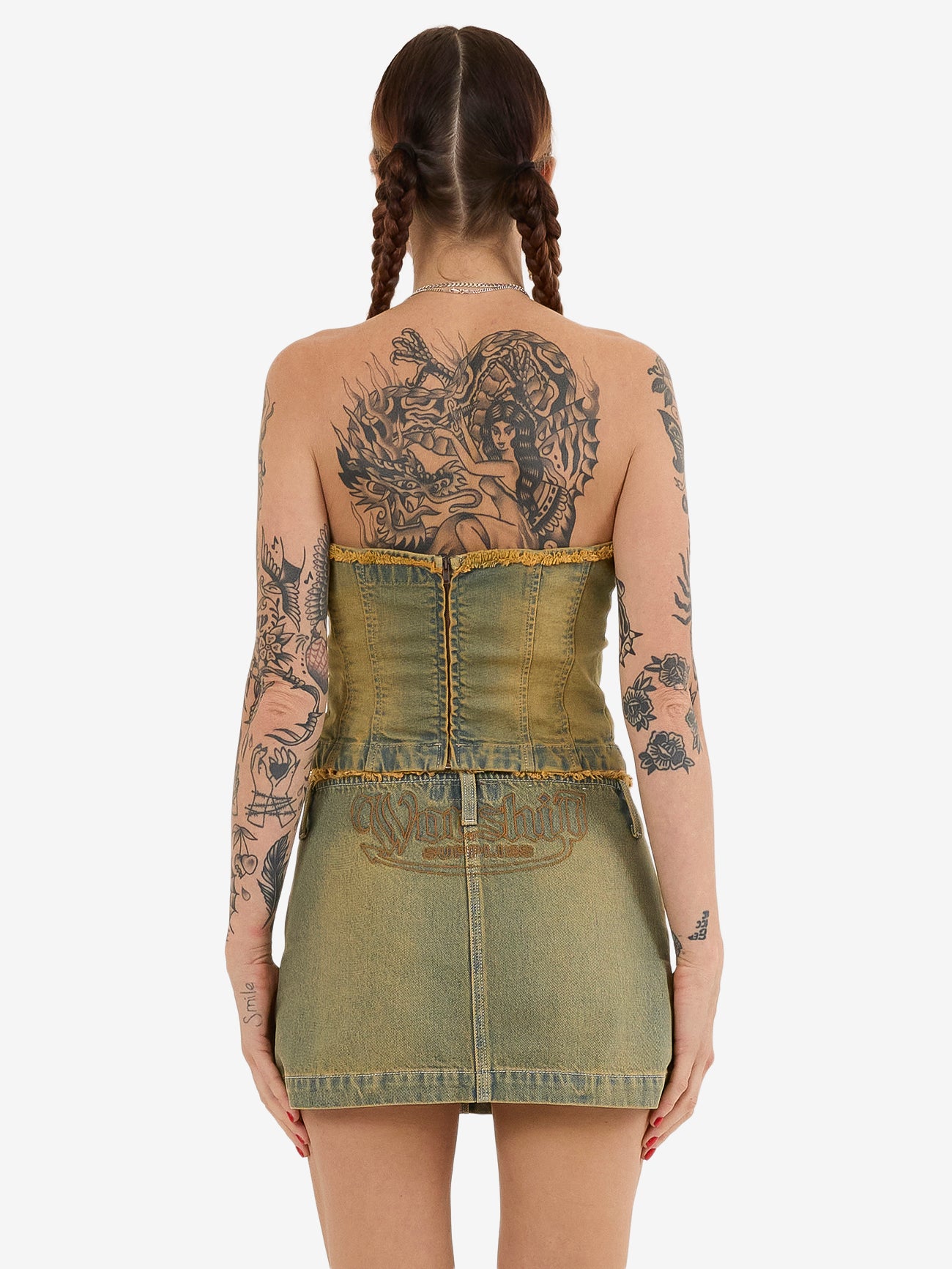 Devlish Denim Tube Top - So Dirt it Hurts 4