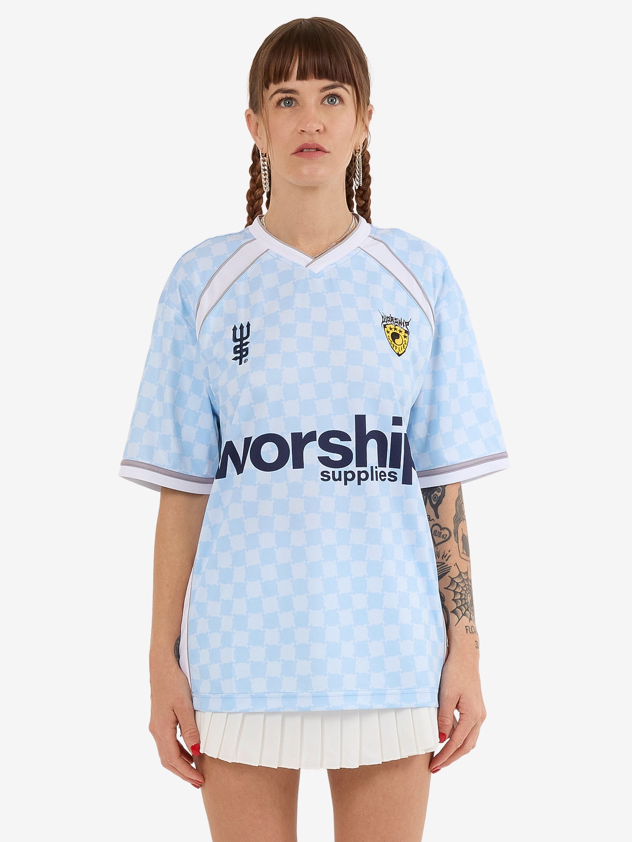 Take A Trip V Neck Football Jersey - Ice Melt 4
