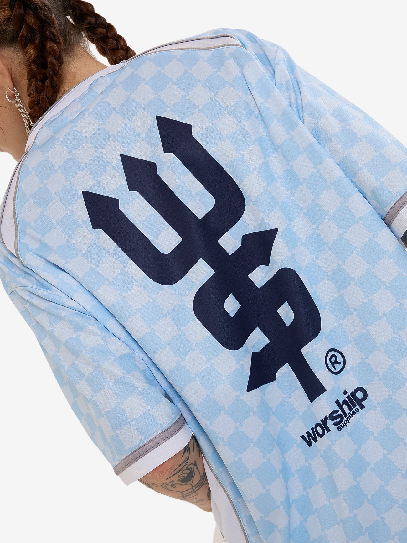 Take A Trip V Neck Football Jersey - Ice Melt 4