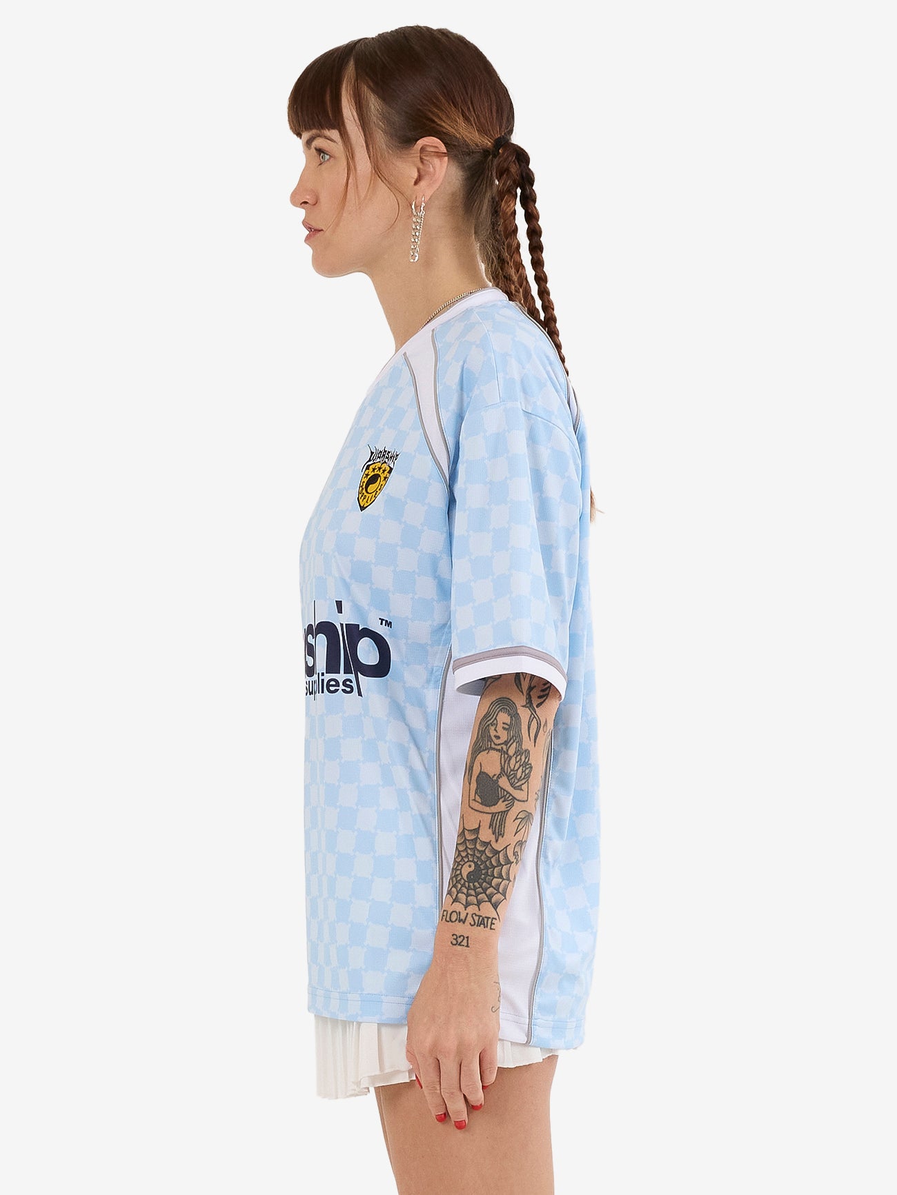 Take A Trip V Neck Football Jersey - Ice Melt 4