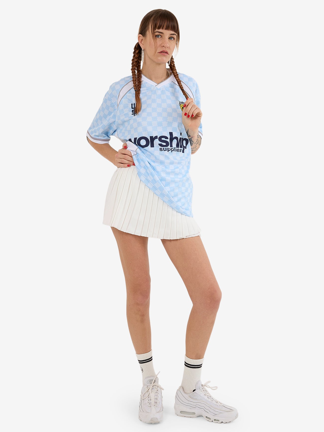 Take A Trip V Neck Football Jersey - Ice Melt 4