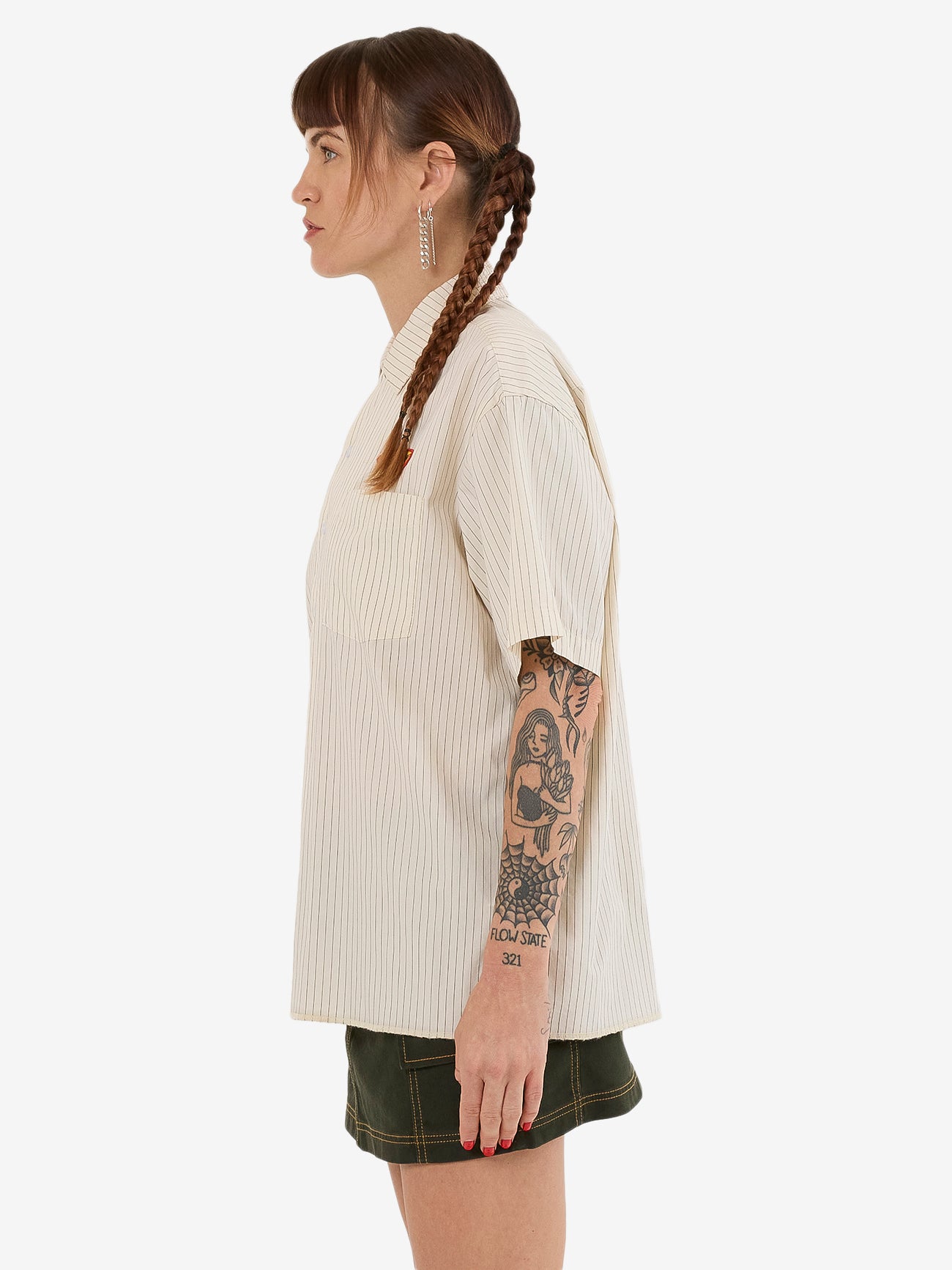 Bistro Box Fit Shirt - Bone 4
