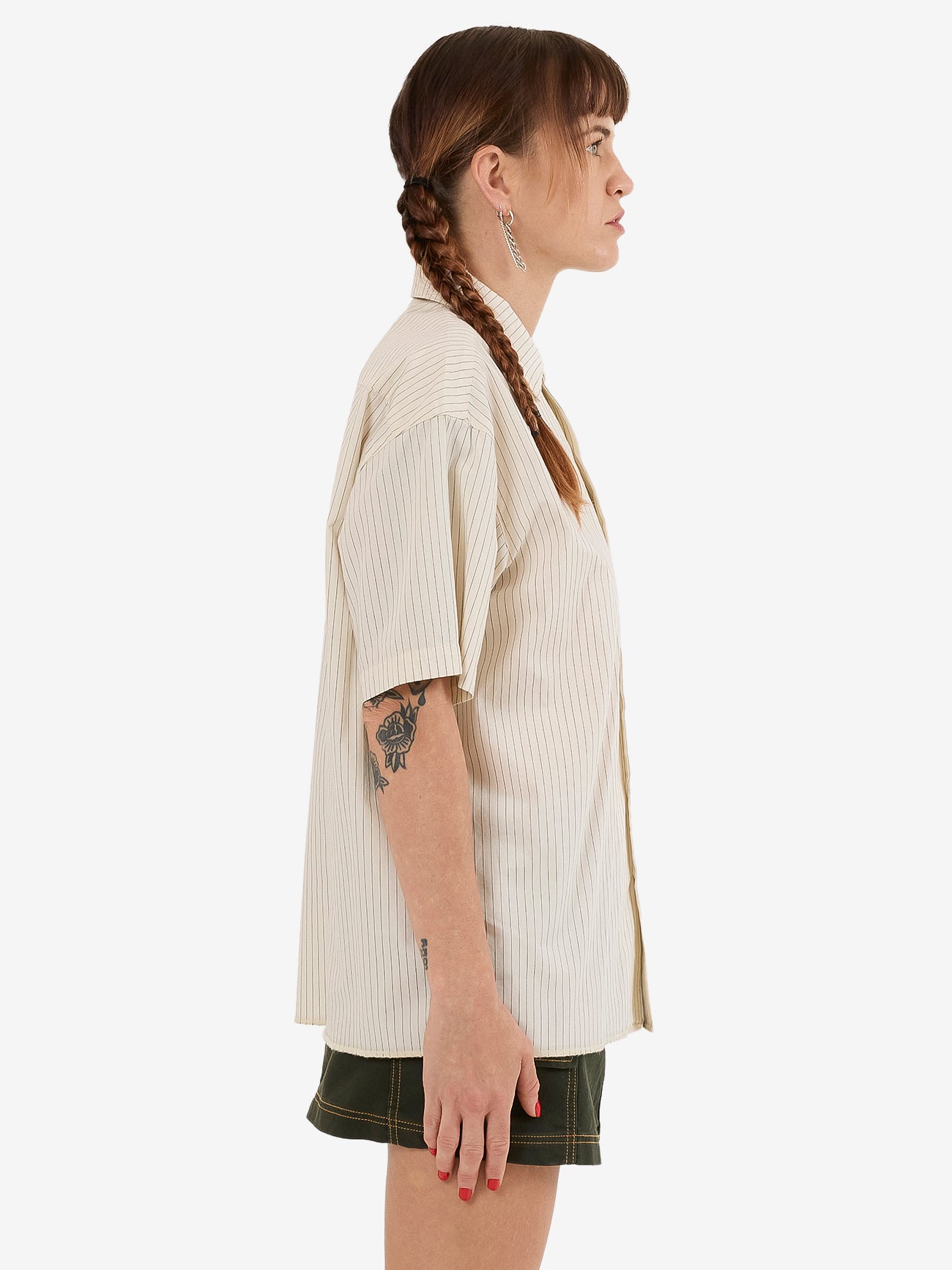 Bistro Box Fit Shirt - Bone 4