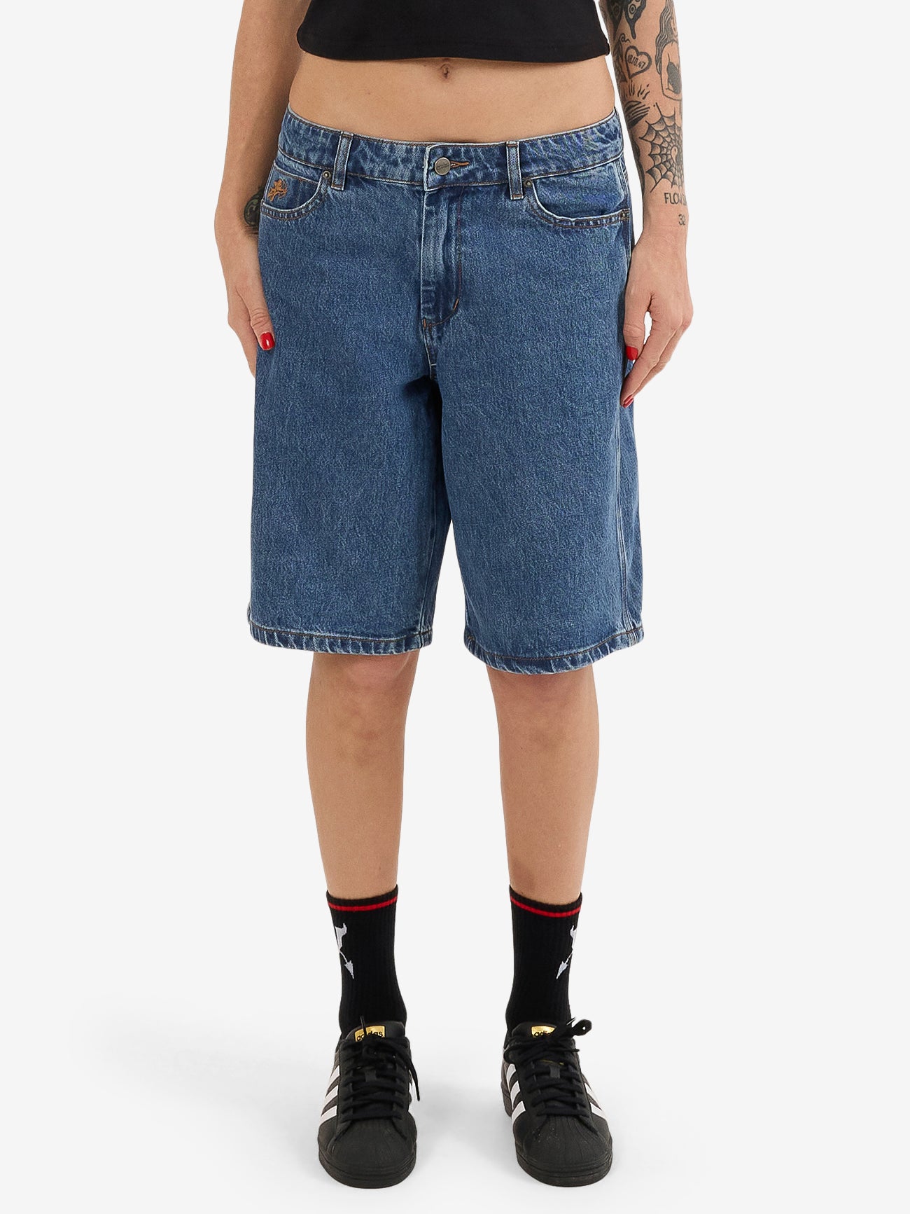 Hold Up Worship Big Baggy Short - Sky High Blue 4