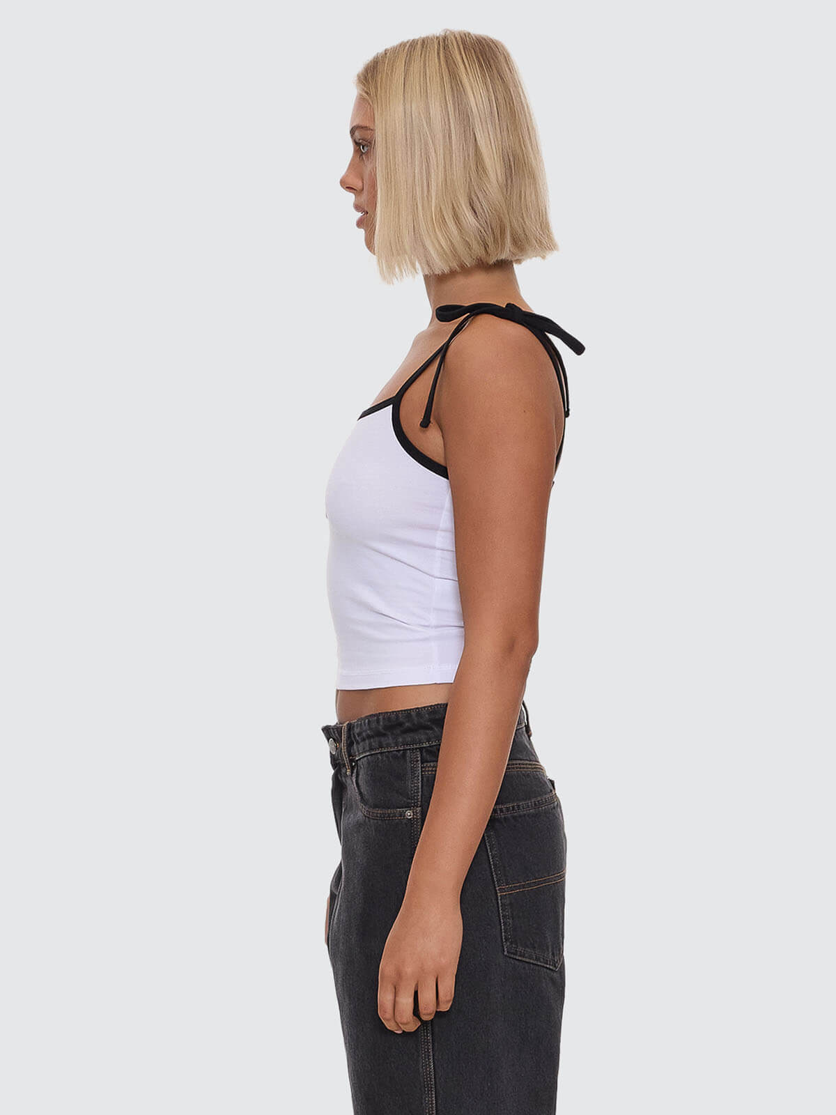 Glazed And Confused Ties Singlet - White 4