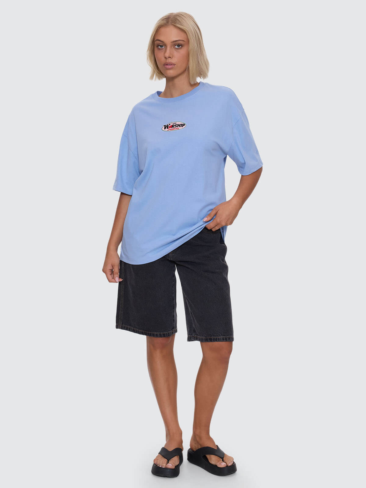 Glazed And Confused Relaxed Fit Tee - Bell Air Blue 4