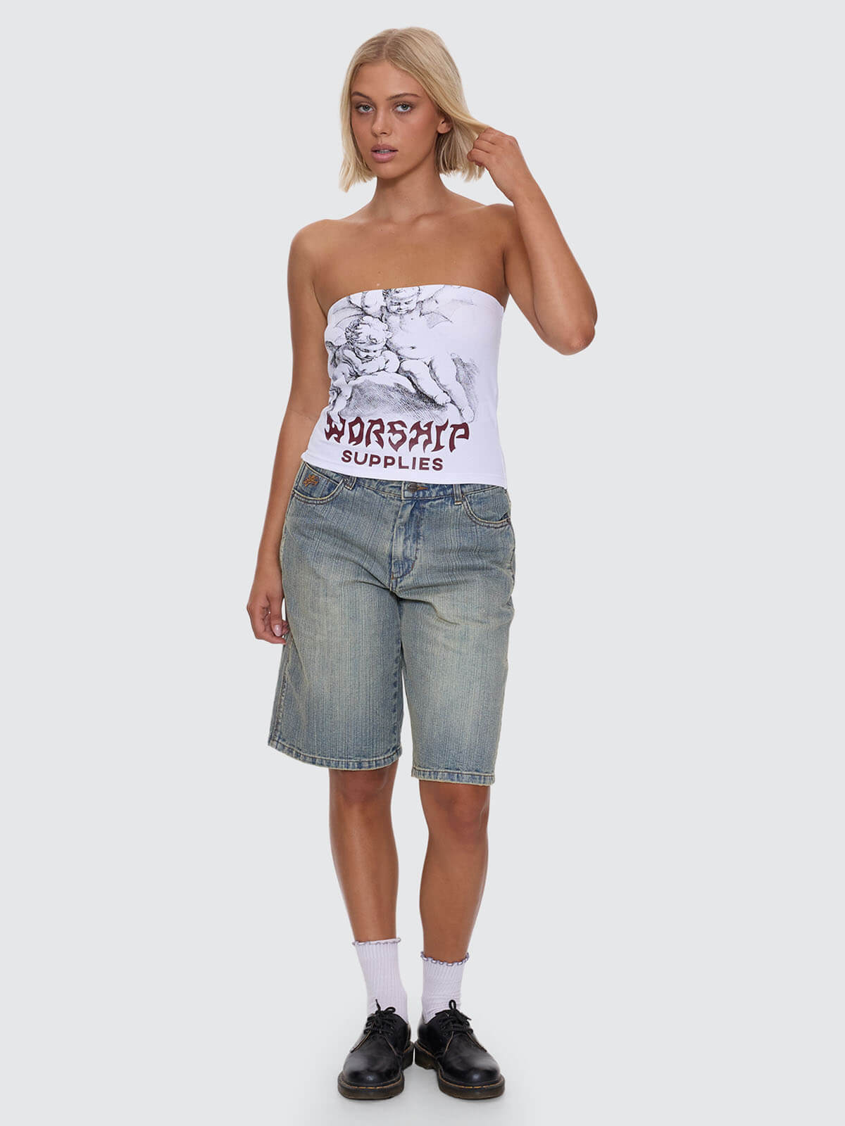 Horns Tube Top - White 4