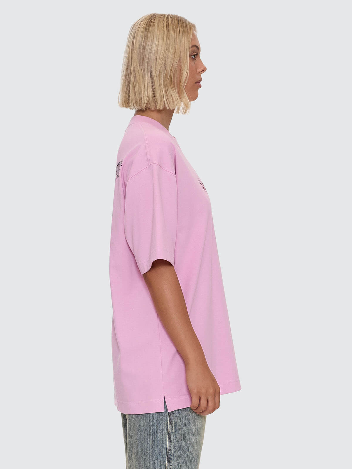 Horns Oversize Fit Tee - Lilac Chiffon 4