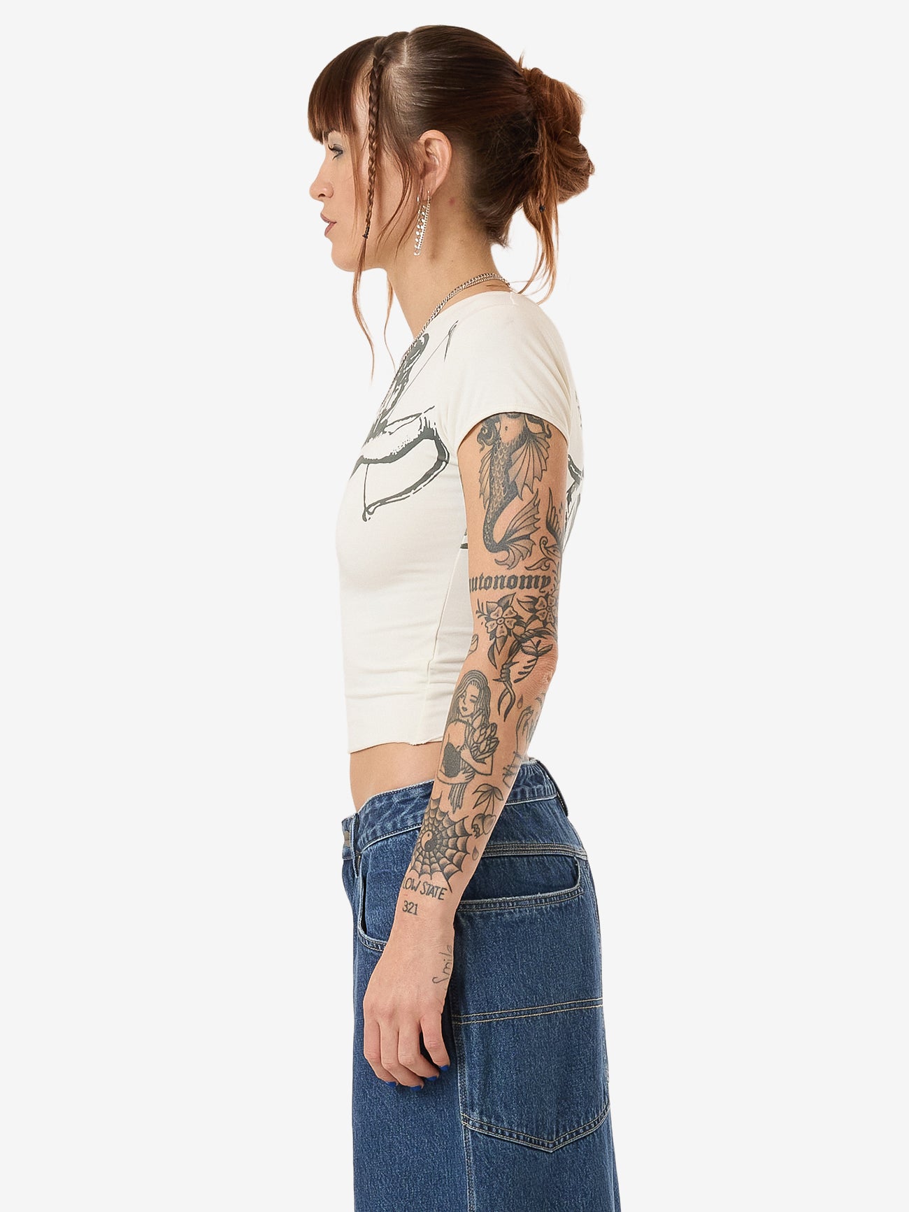 Cherub Cap Sleeve Top - Bone 4