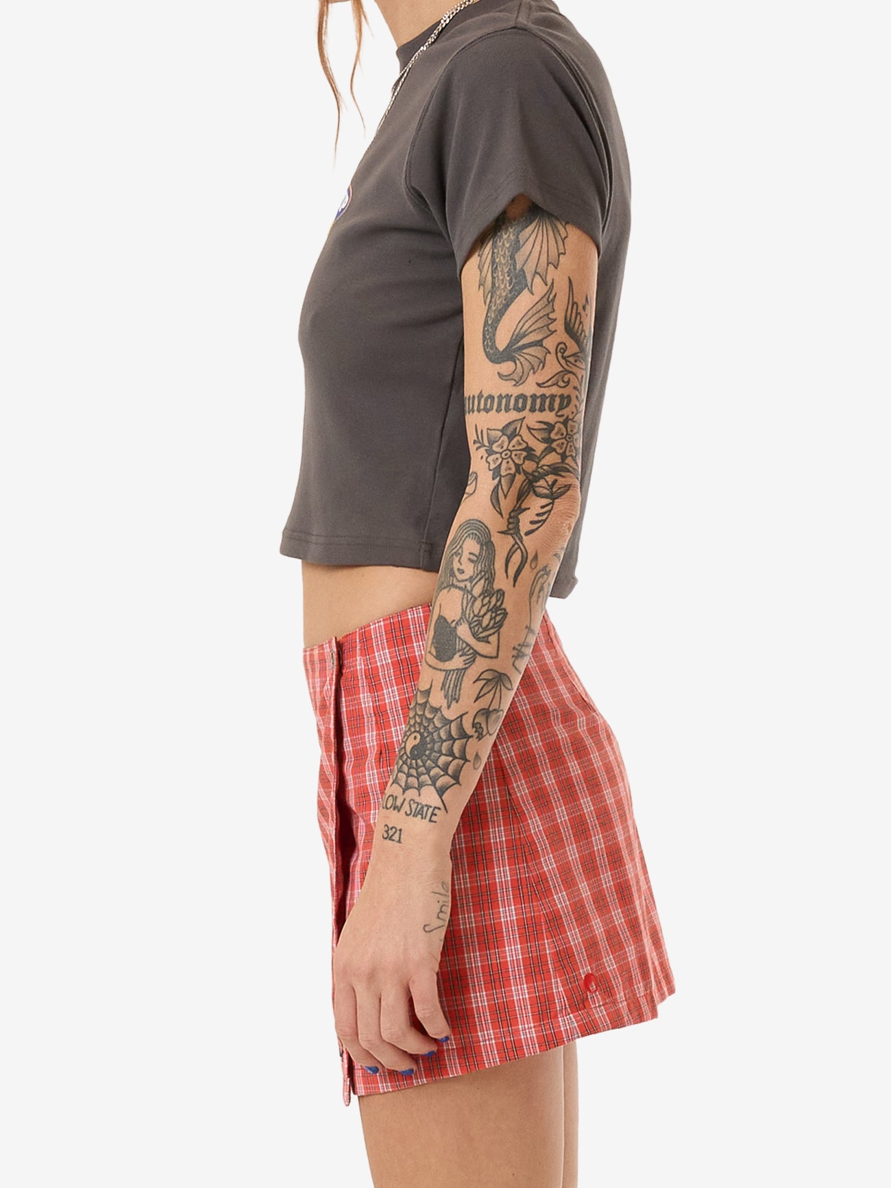 Class Micro Wrap Skirt - Tomato Red 4