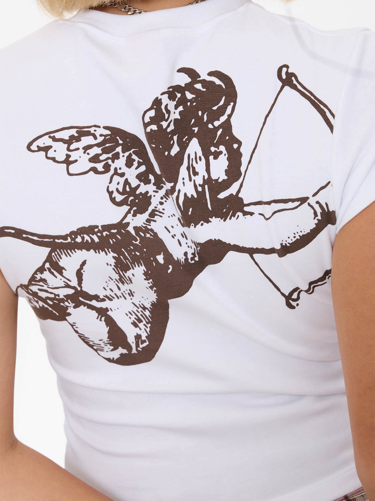 Cherub Cap Sleeve Tee - White 4