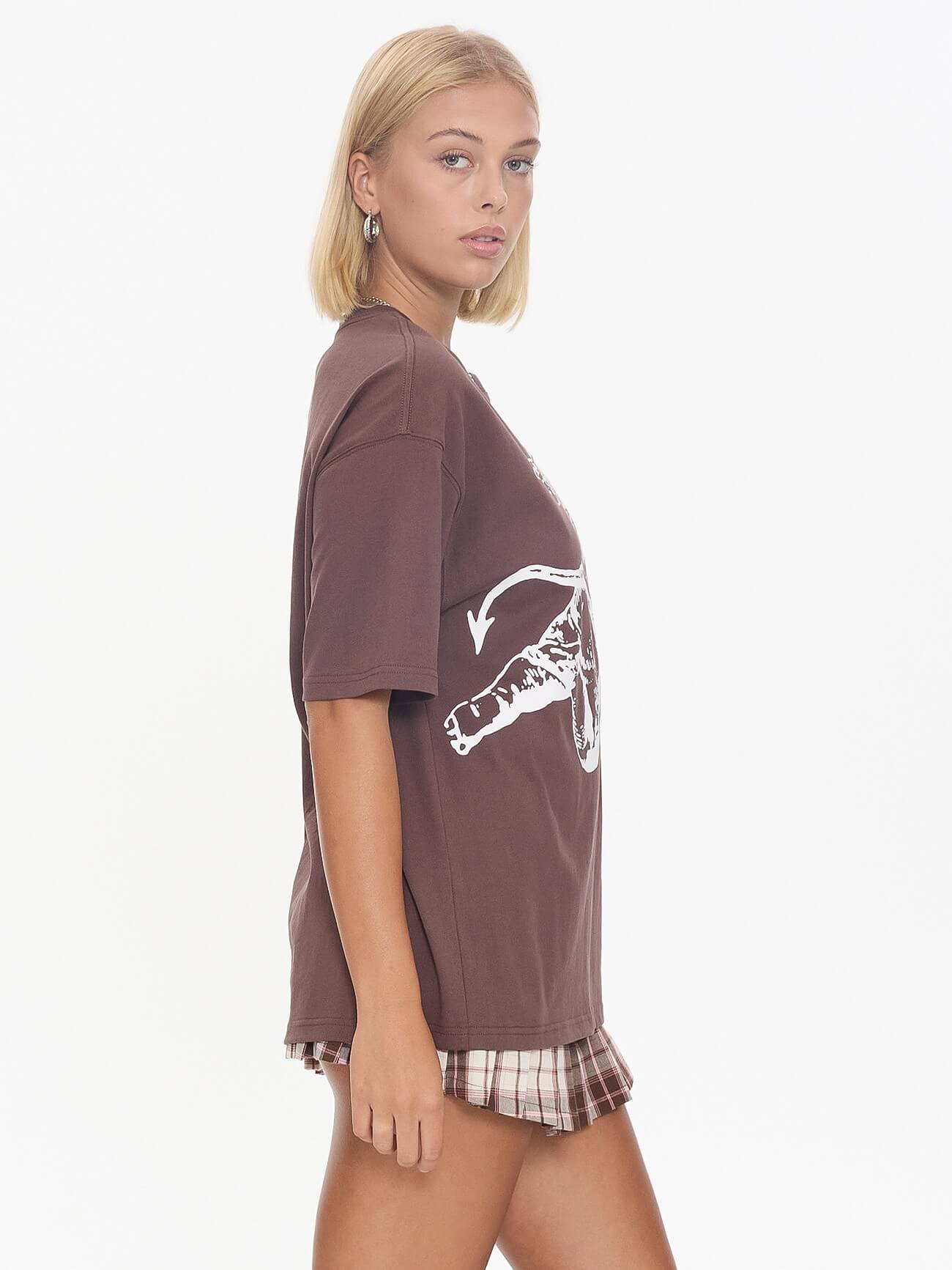 Cherub Relaxed Fit Tee - Dark Choc 4