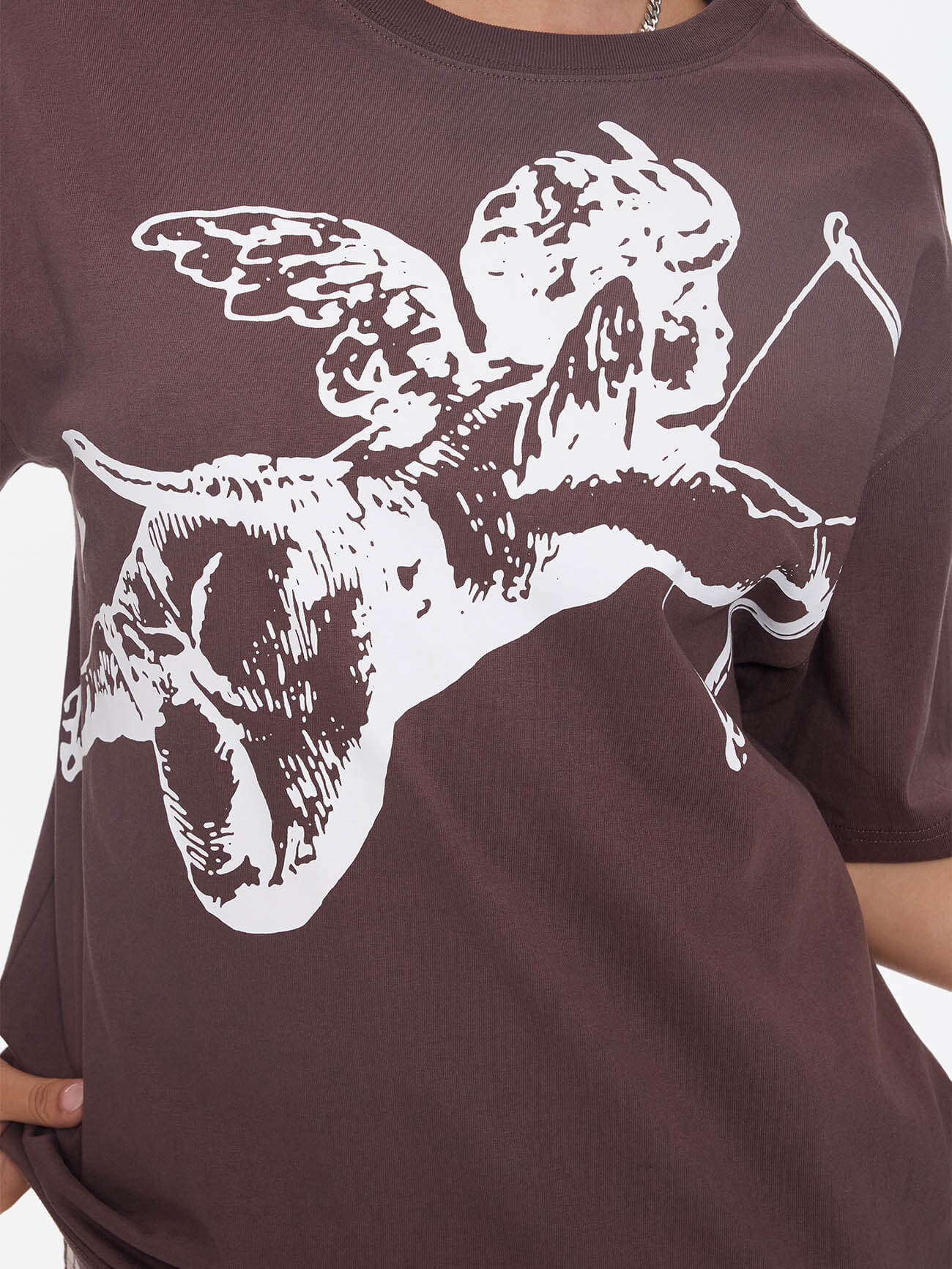 Cherub Relaxed Fit Tee - Dark Choc 4
