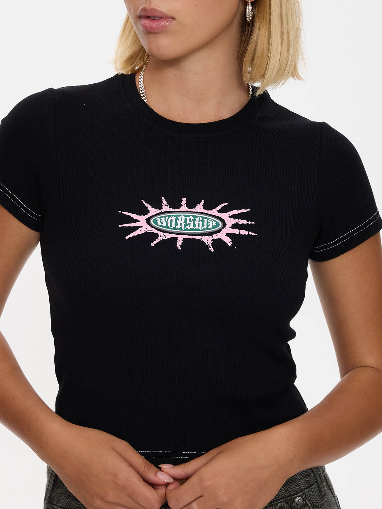 Logo Fever Slim Fit Tee - Black 4