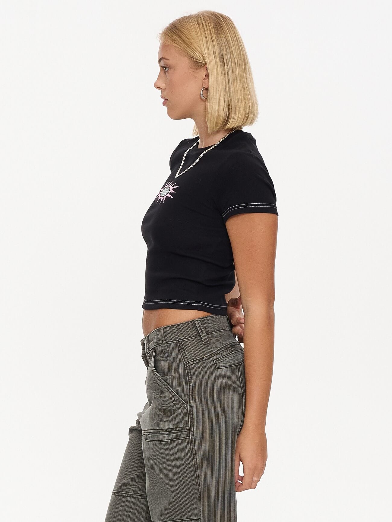 Logo Fever Slim Fit Tee - Black 4