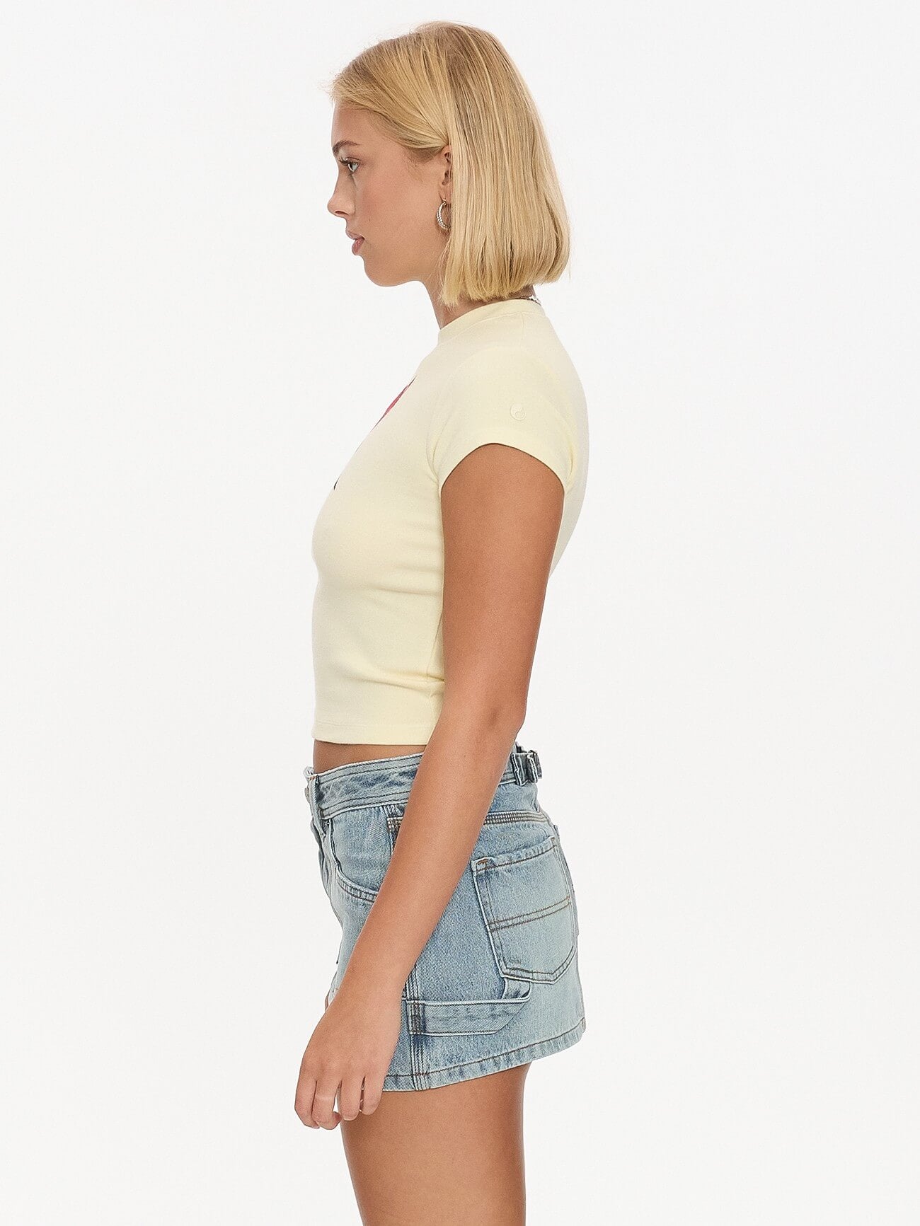 Sucks To Be You Cap Sleeve Tee - Lemon Icing 4