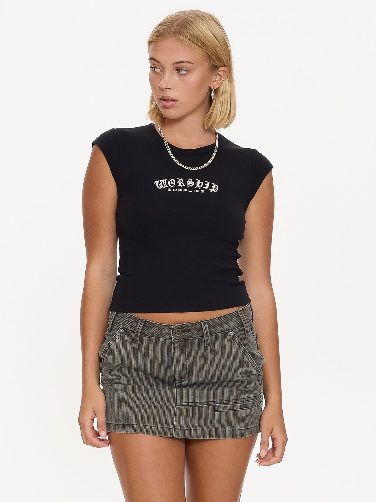 Frequency Cap Sleeve Tee - Black 4