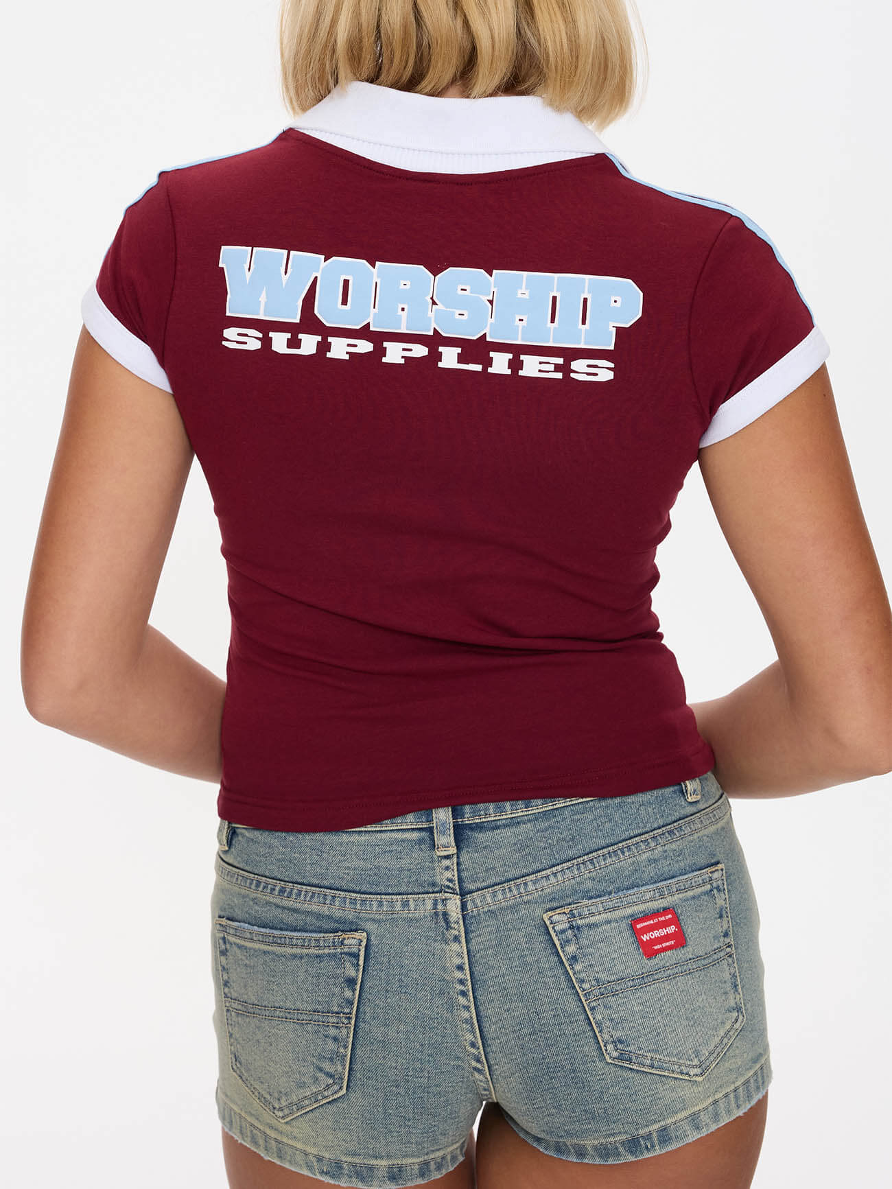 Belter Baby Polo Tee - Deep Cherry 4