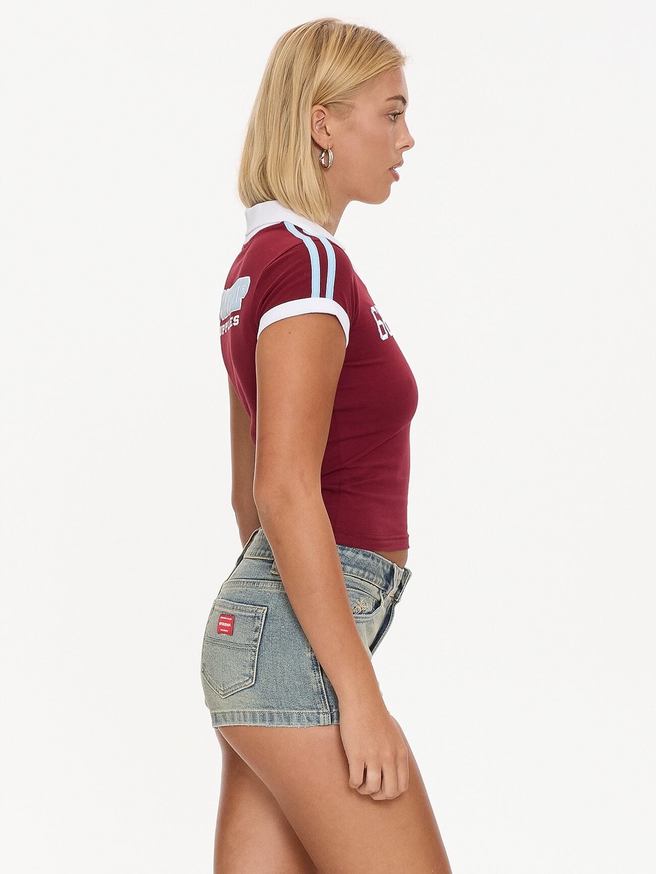 Belter Baby Polo Tee - Deep Cherry 4