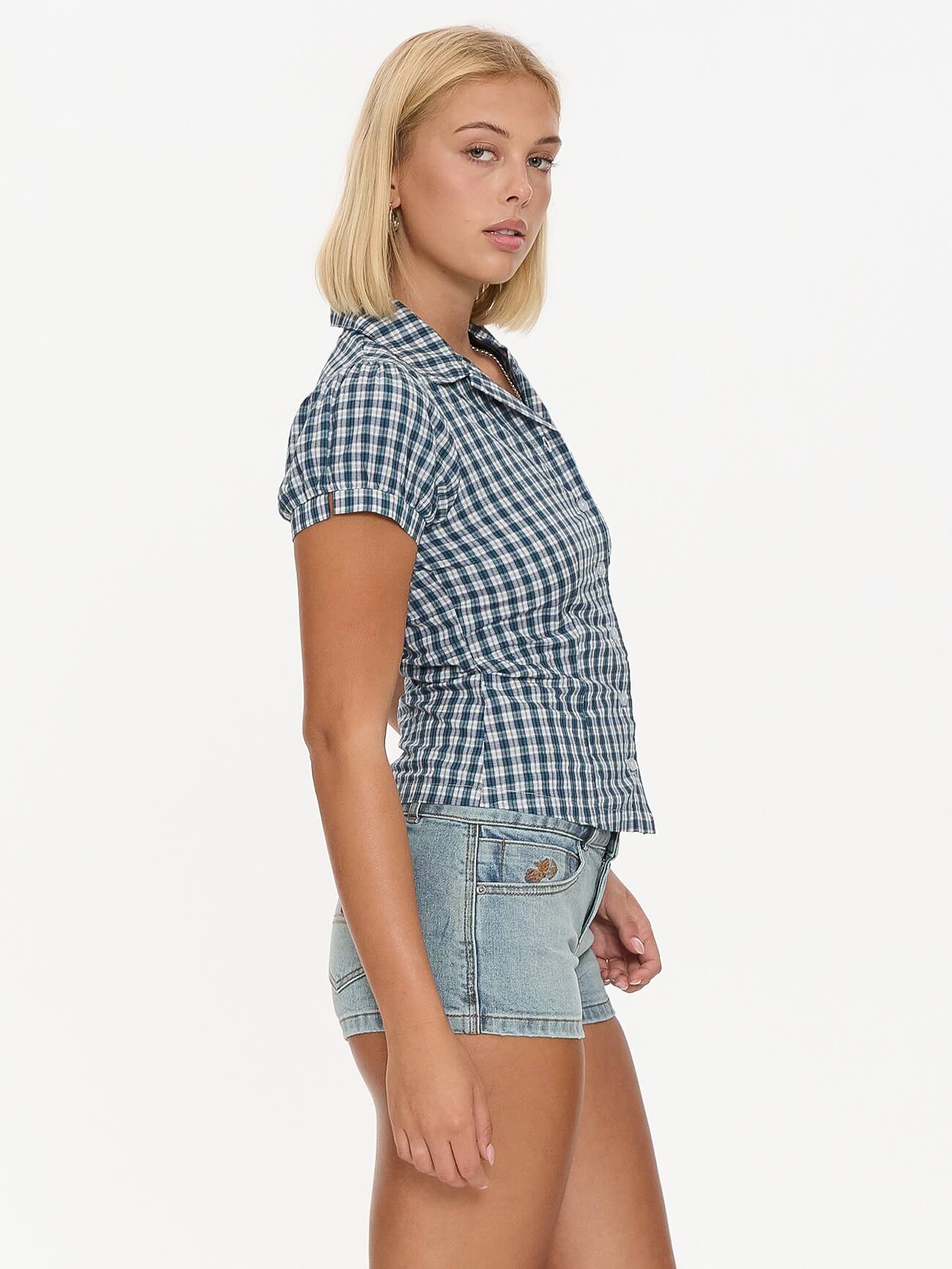 Checkmate Baby Short Sleeve Shirt - Blue 4