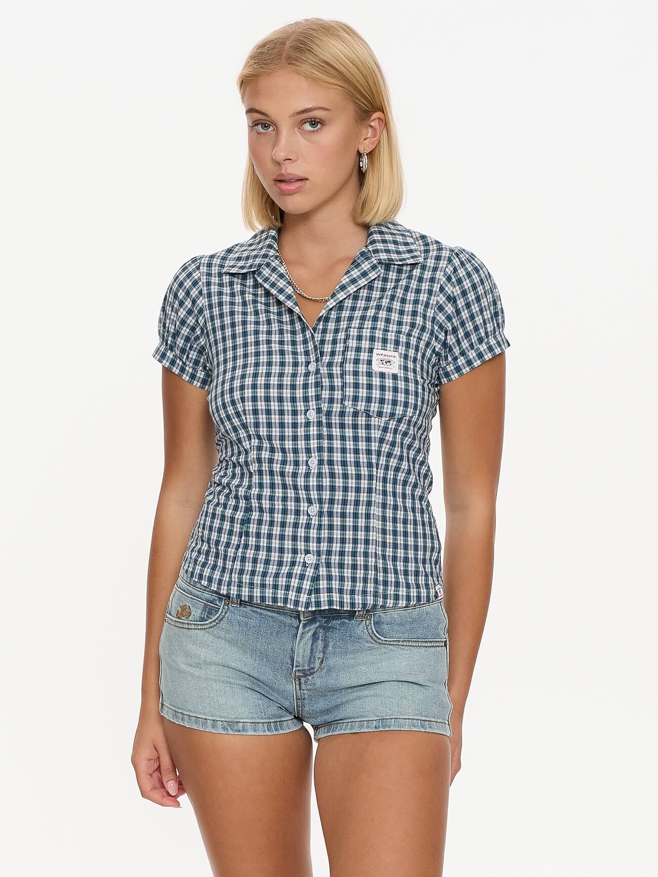 Checkmate Baby Short Sleeve Shirt - Blue 4