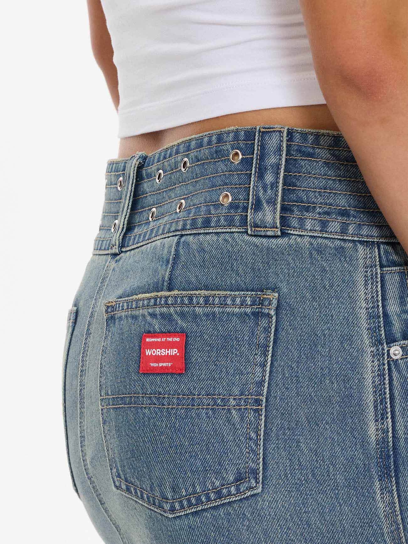 Naughtie Micro Skirt - Rogue Blue 4