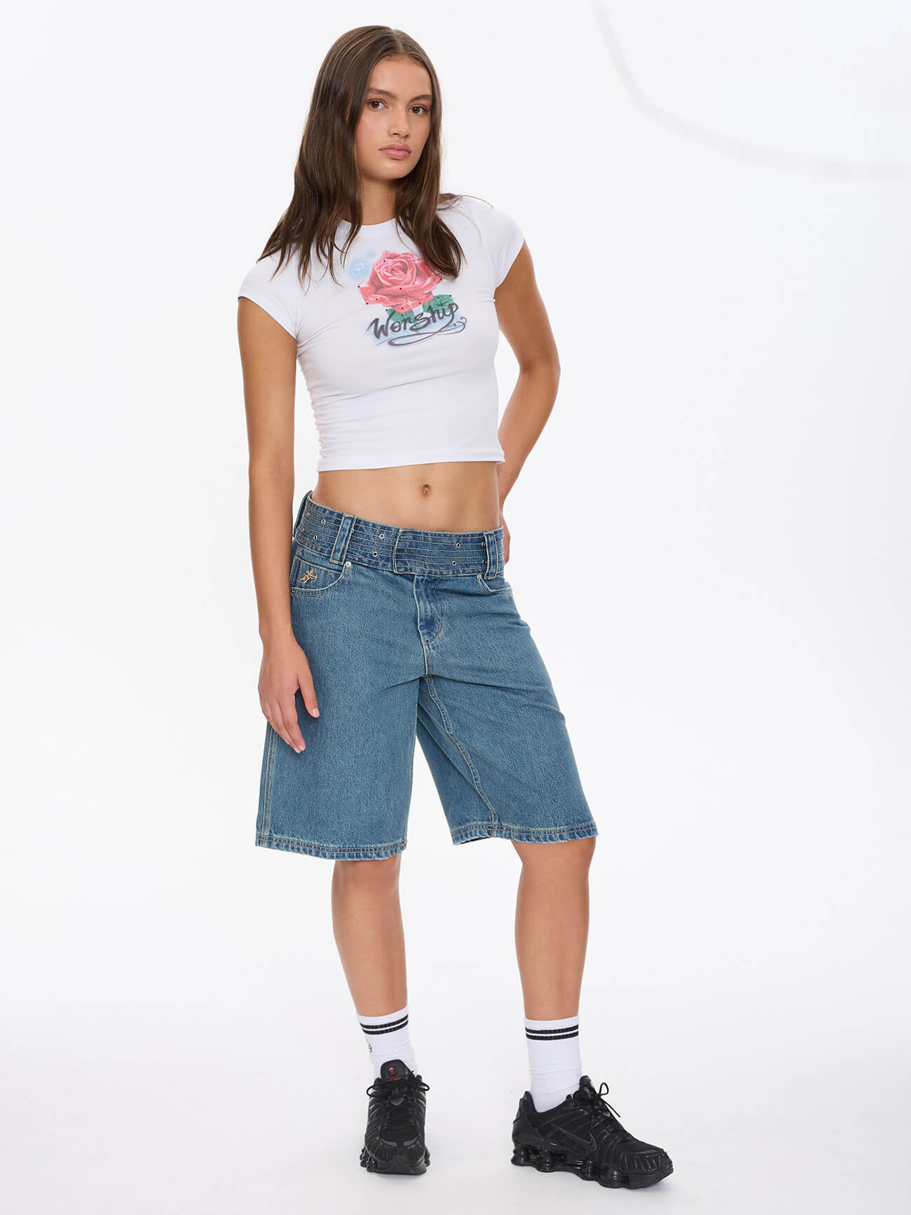 Naughtie Baggy Short - Rogue Blue 4