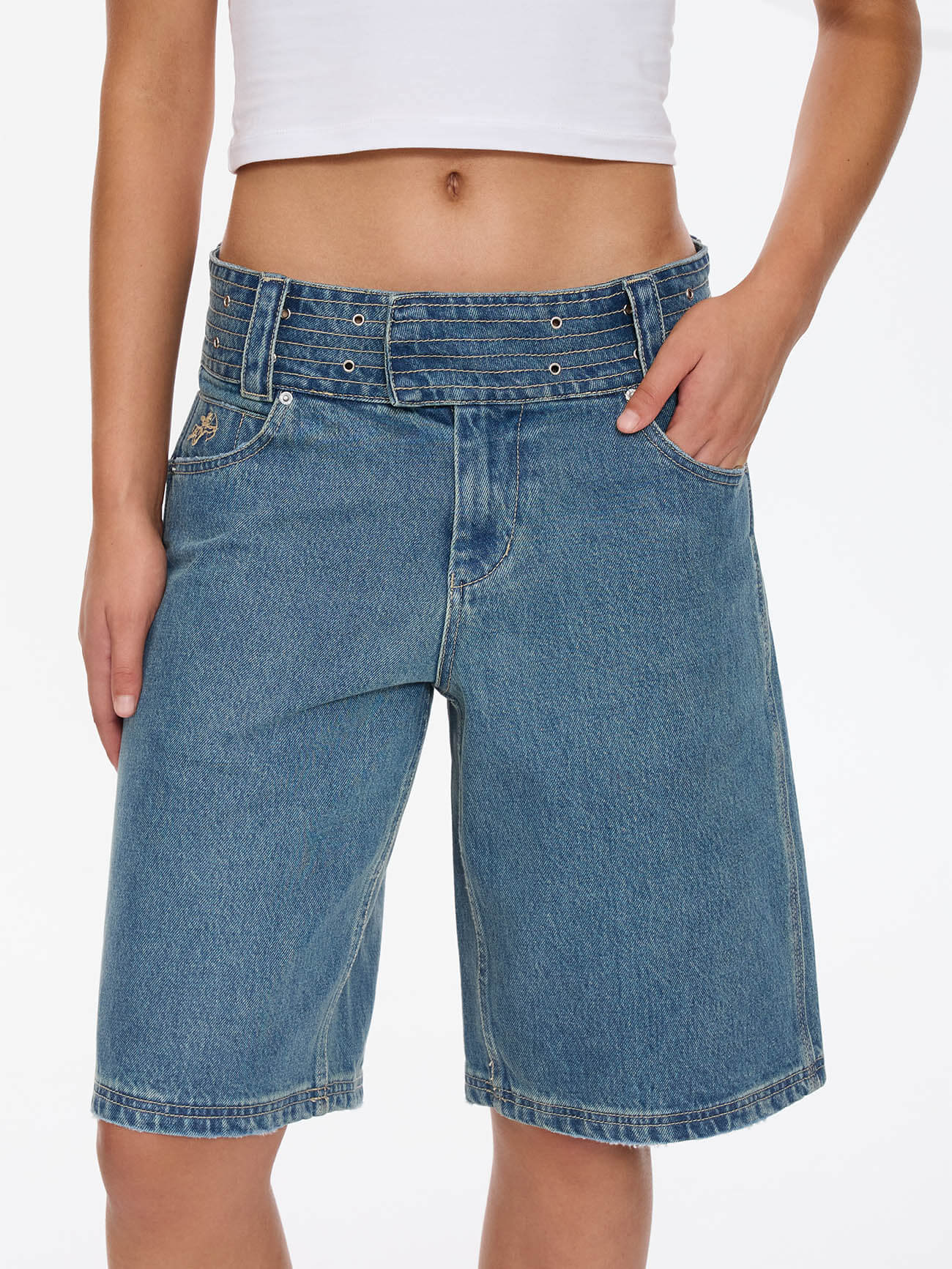 Naughtie Baggy Short - Rogue Blue 4