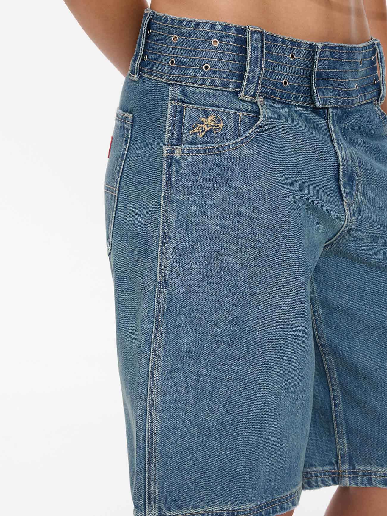 Naughtie Baggy Short - Rogue Blue 4