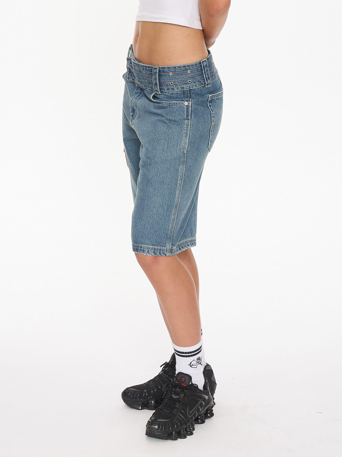 Naughtie Baggy Short - Rogue Blue 4