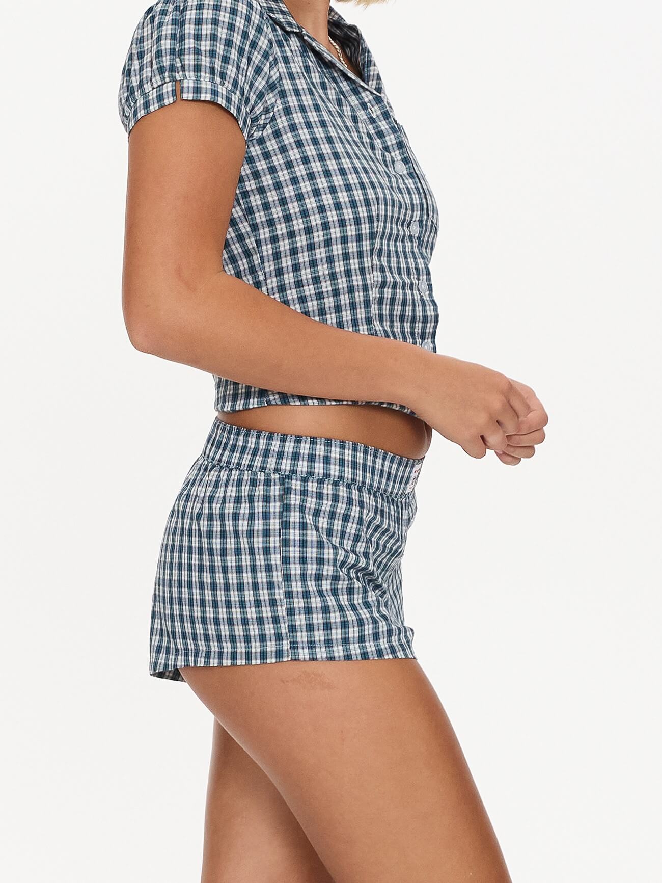 Checkmate Micro Boxer Shorts - Dark Blue 4