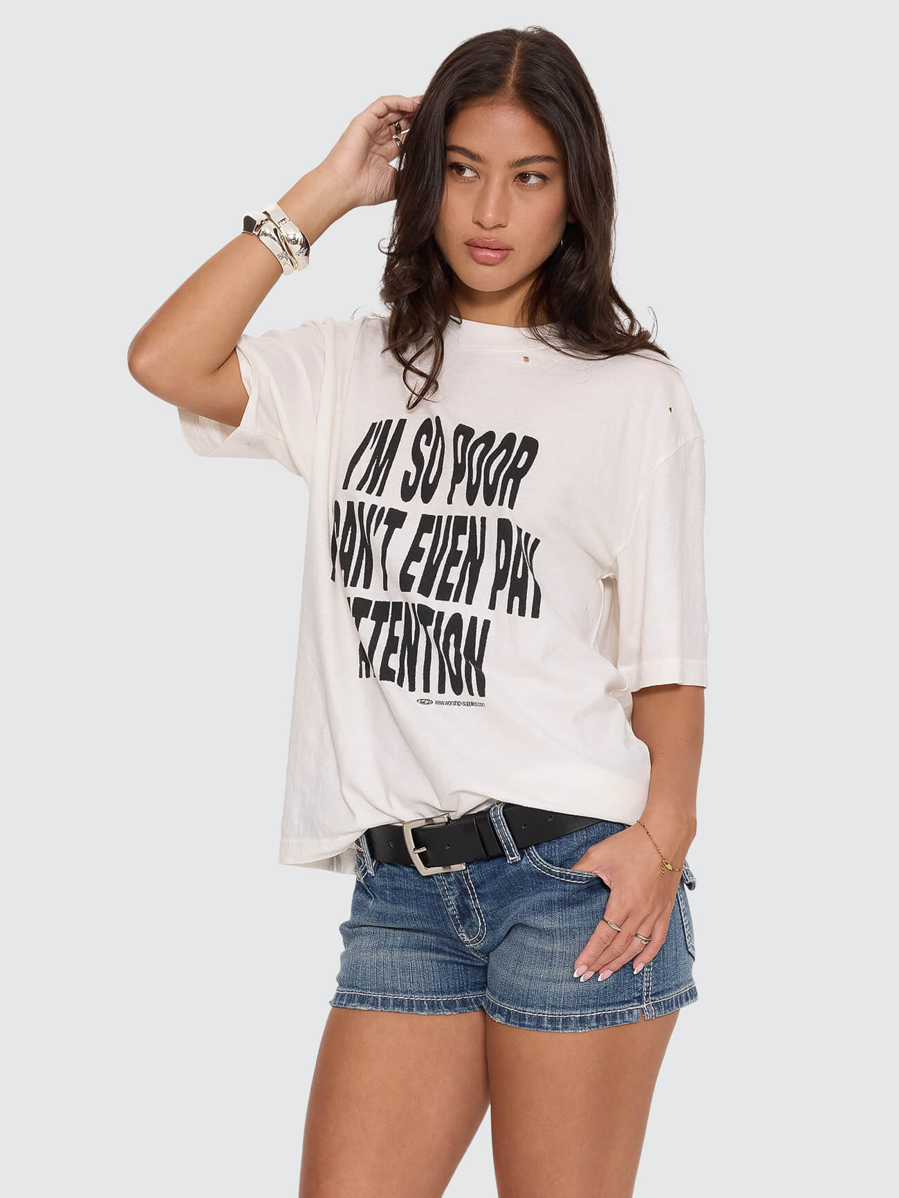 Pay Attention Regular Fit Tee - Coconut Milk 4