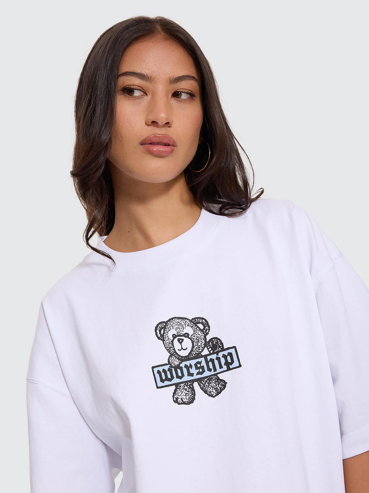Try Harder Oversized Tee - White 4
