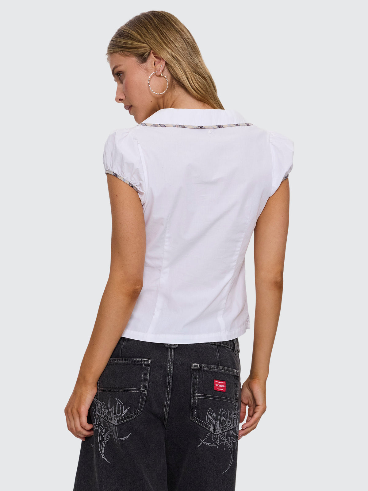Pay Attention Short Sleeve Shirt - White