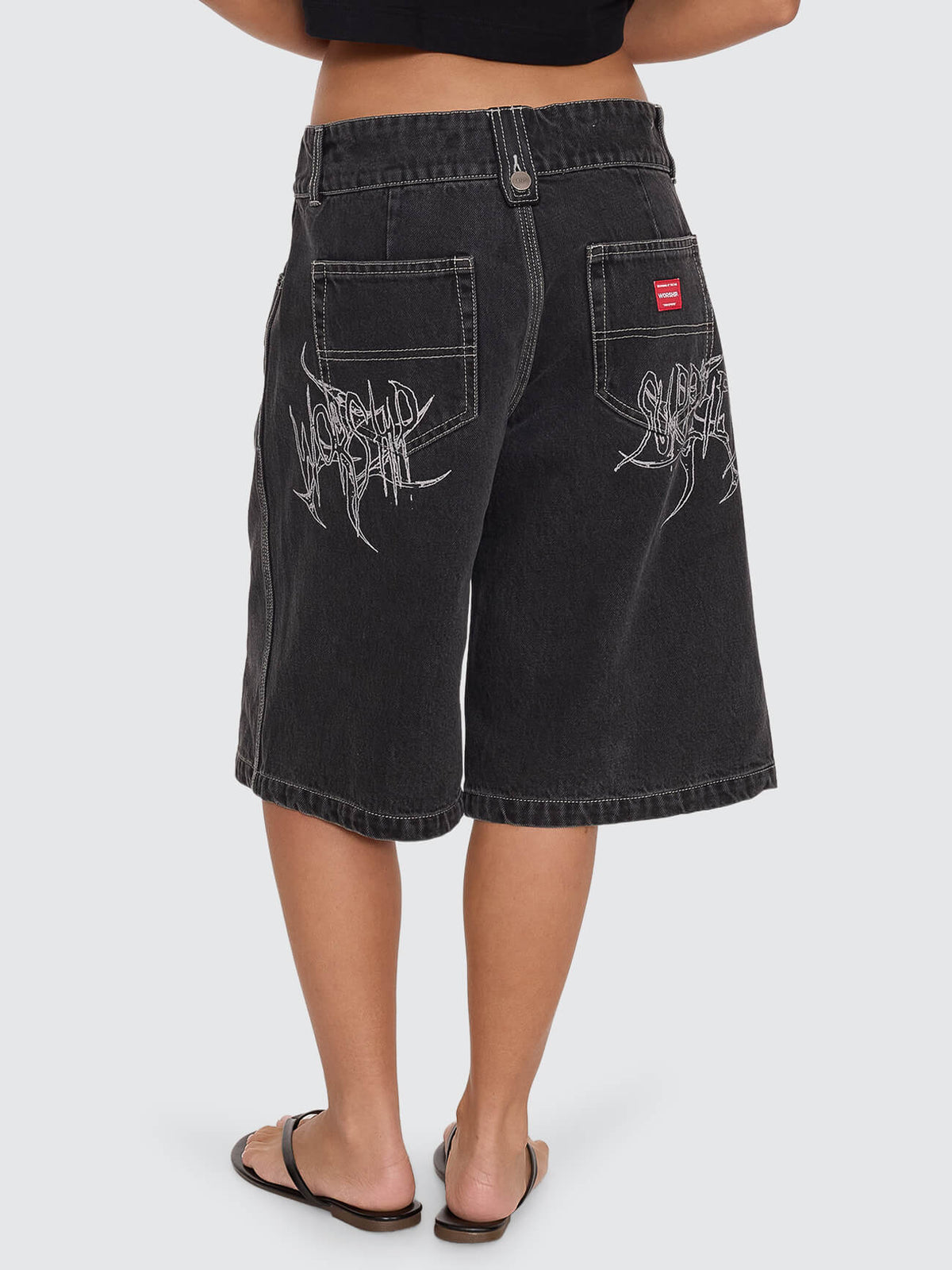 Spinal 00s Big Baggy Short - Used Black 4