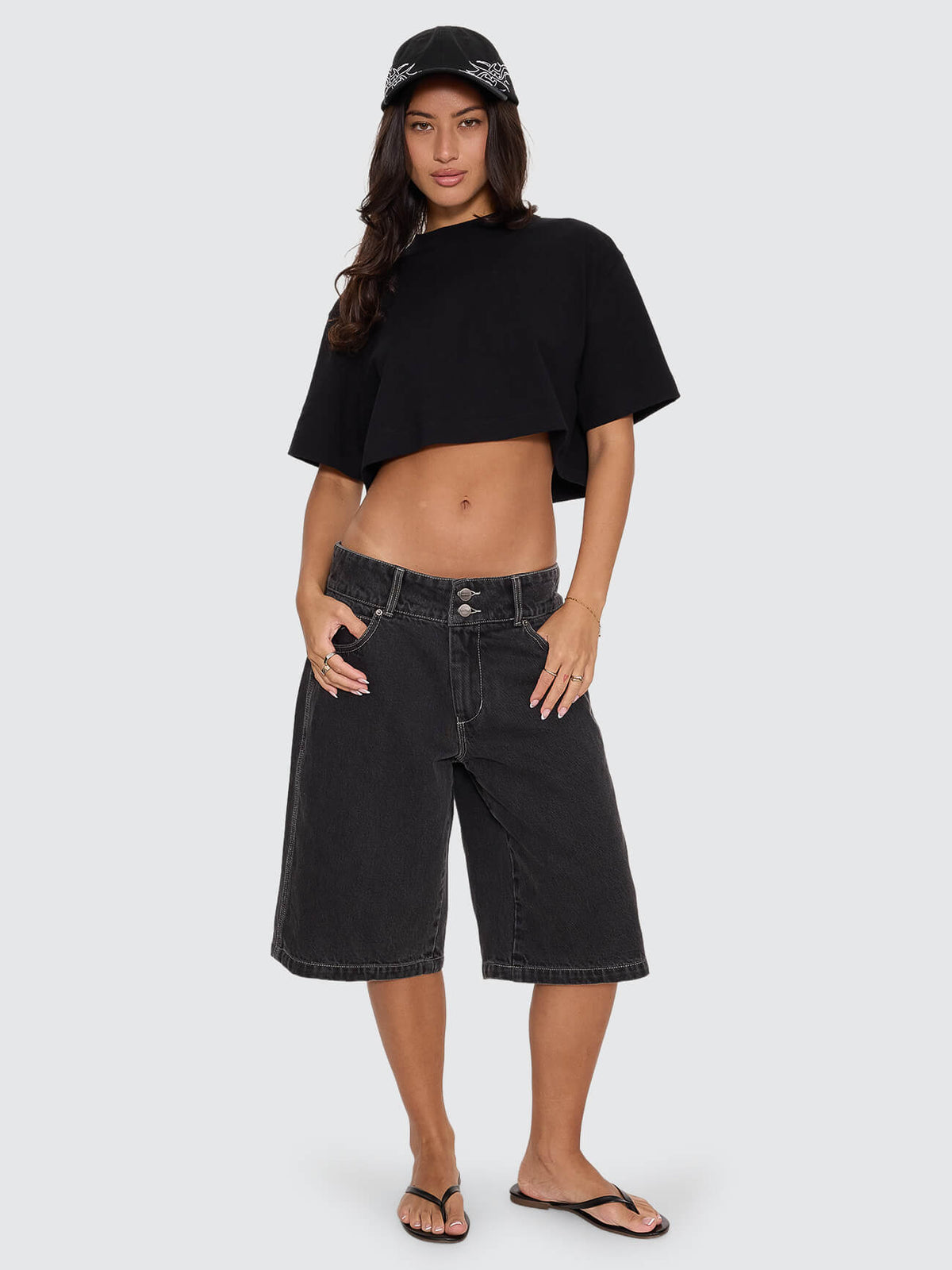 Spinal 00s Big Baggy Short - Used Black 4