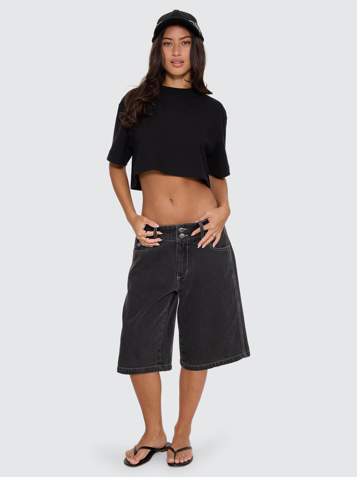 Spinal 00s Big Baggy Short - Used Black 4