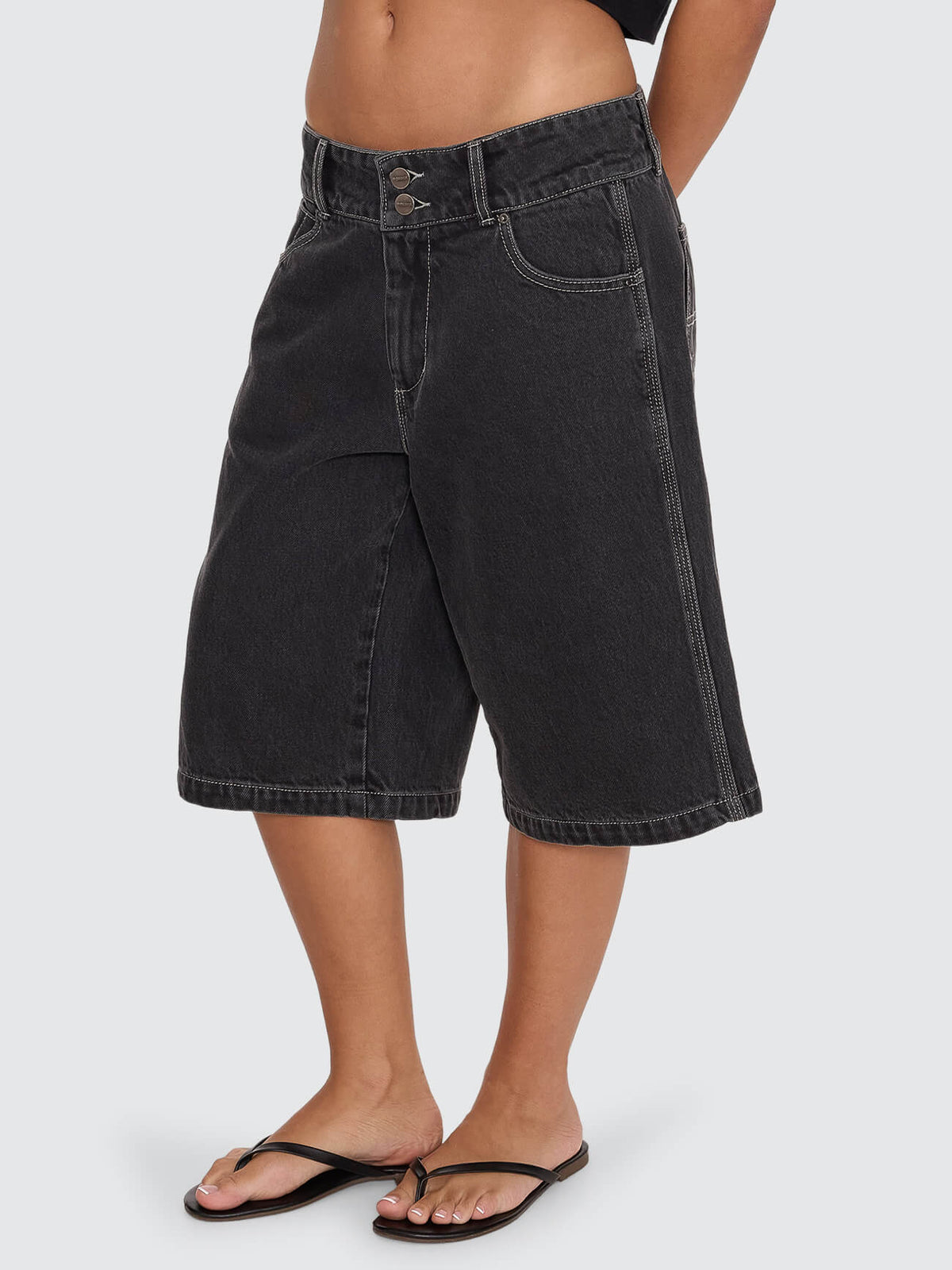 Spinal 00s Big Baggy Short - Used Black 4