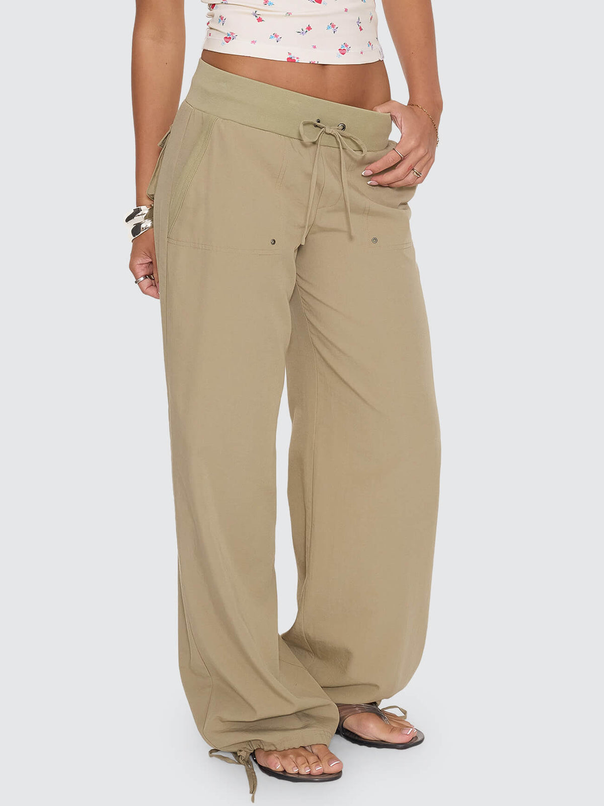 Army Brat Super Low Baggy Pant - Kelp Dust 4