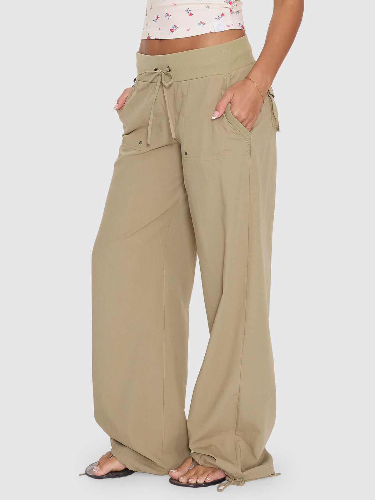 Army Brat Super Low Baggy Pant - Kelp Dust 4