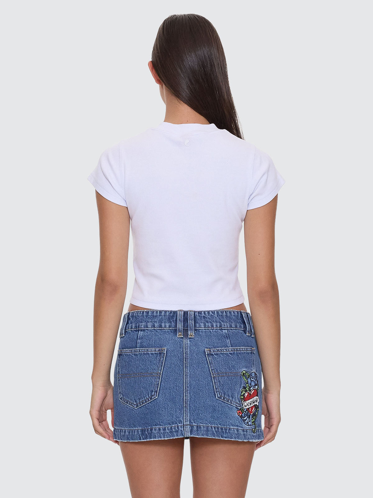 Cherries Tattoo Teeny Tee - White