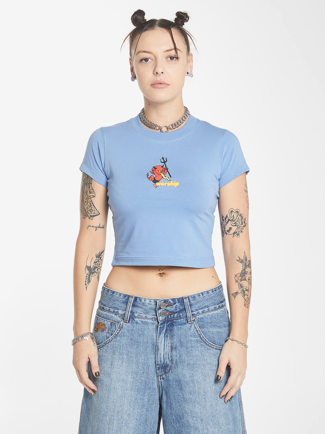 Inferno Teeny Tee - Columbian Blue