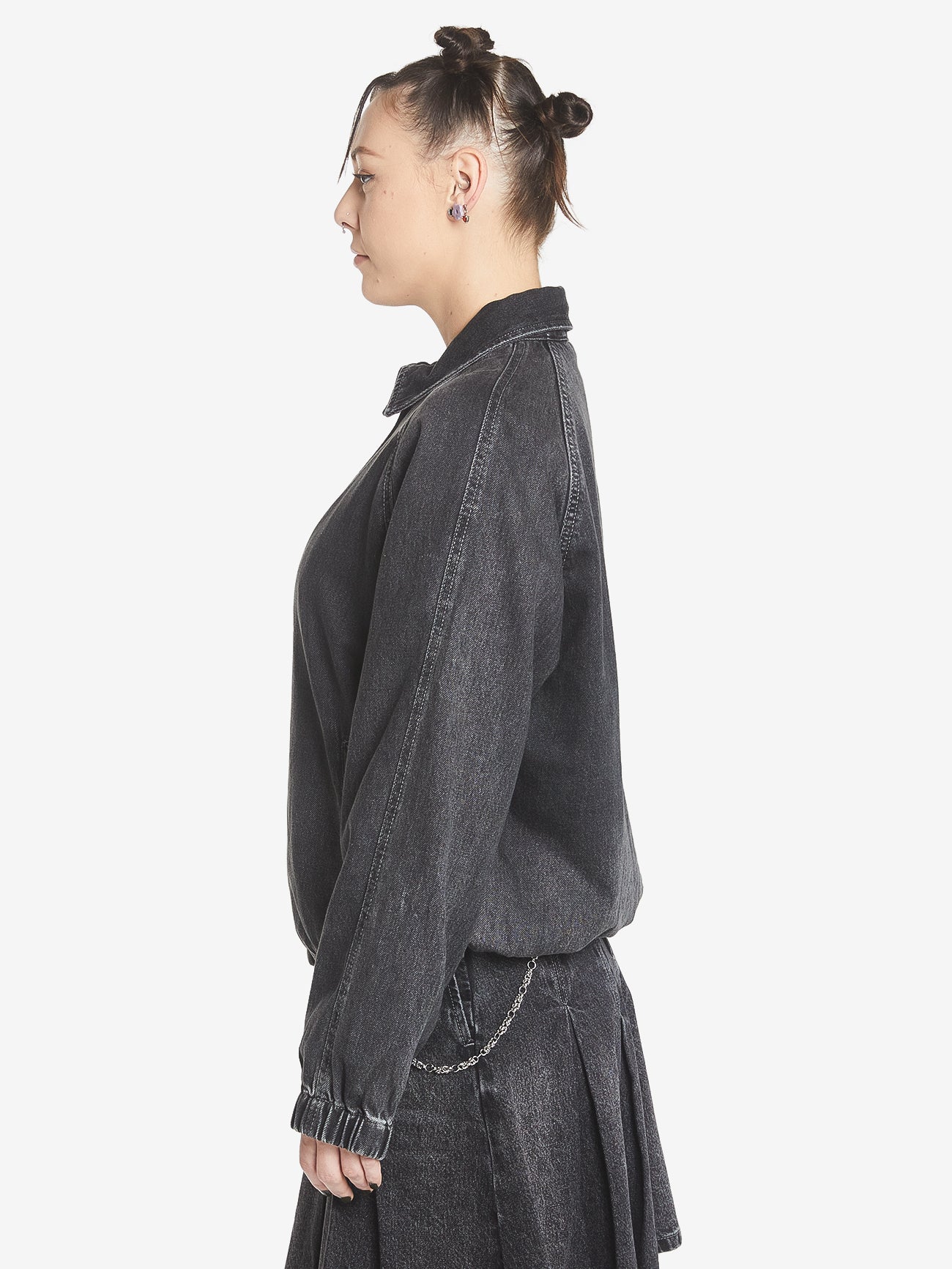 Denim Drizzler Jacket - Ghosted Black Fade 4